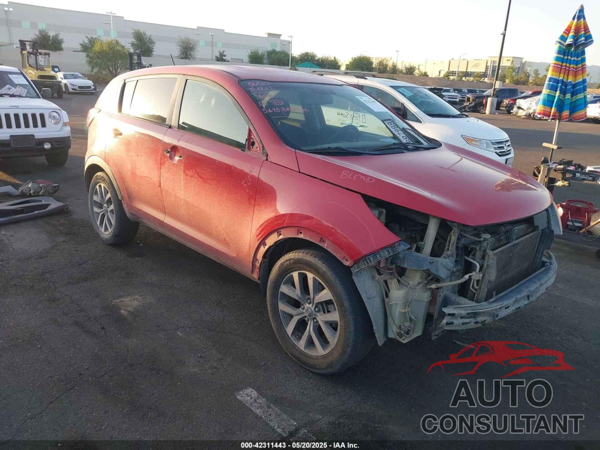 KIA SPORTAGE 2014 - KNDPB3AC5E7561442