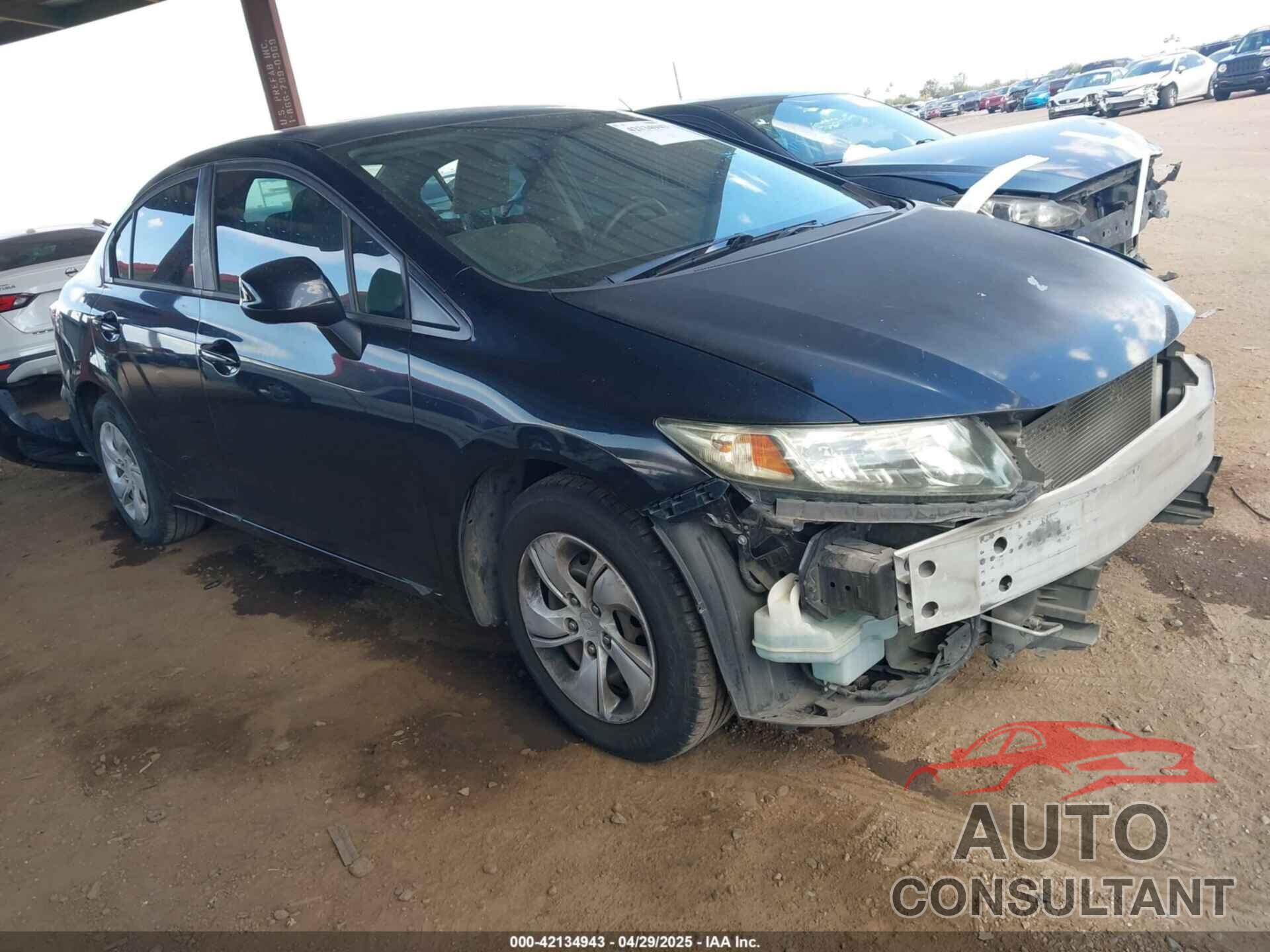HONDA CIVIC 2013 - 19XFB2F50DE068685
