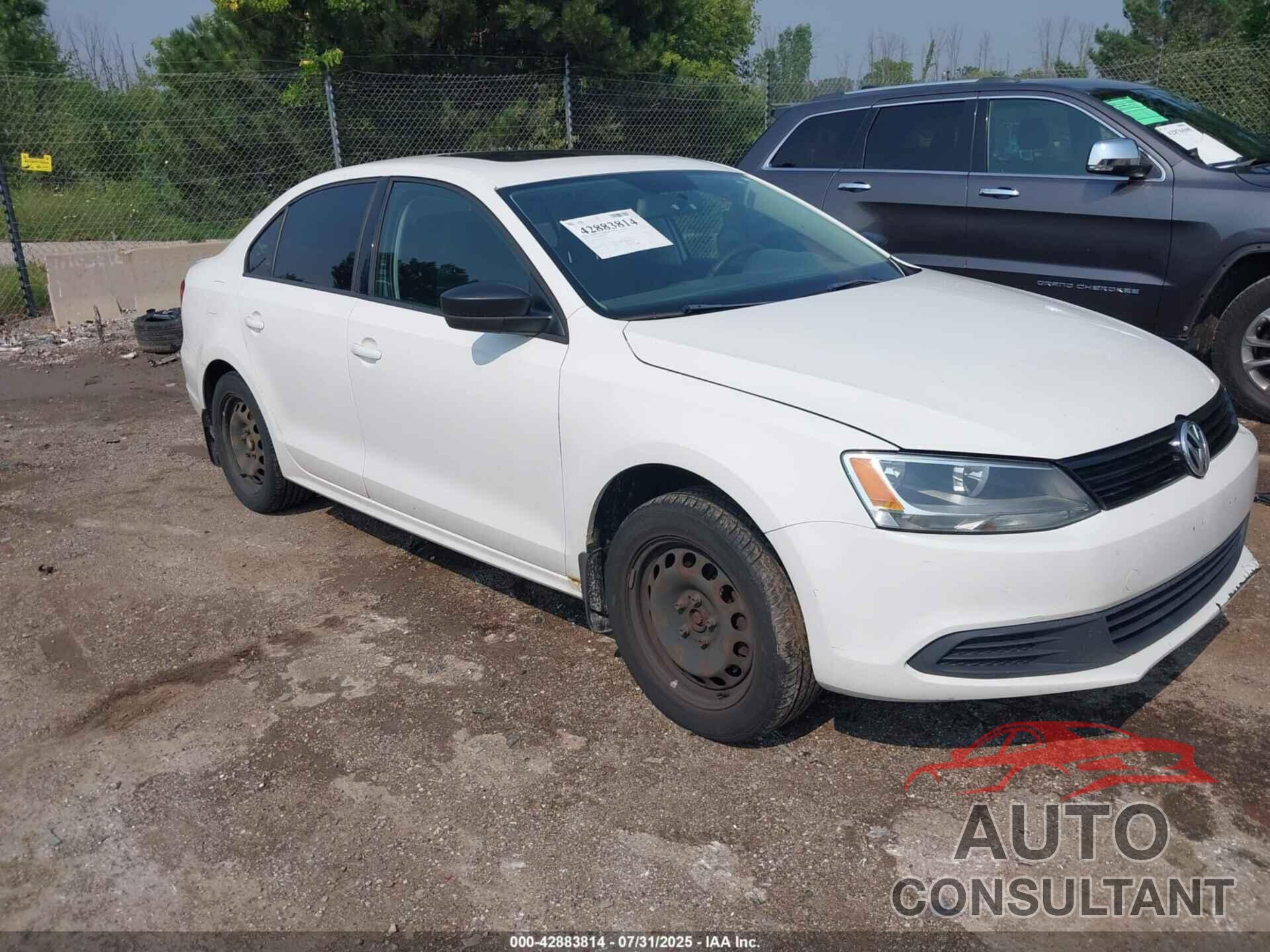 VOLKSWAGEN JETTA 2012 - 3VW1K7AJ6CM339391