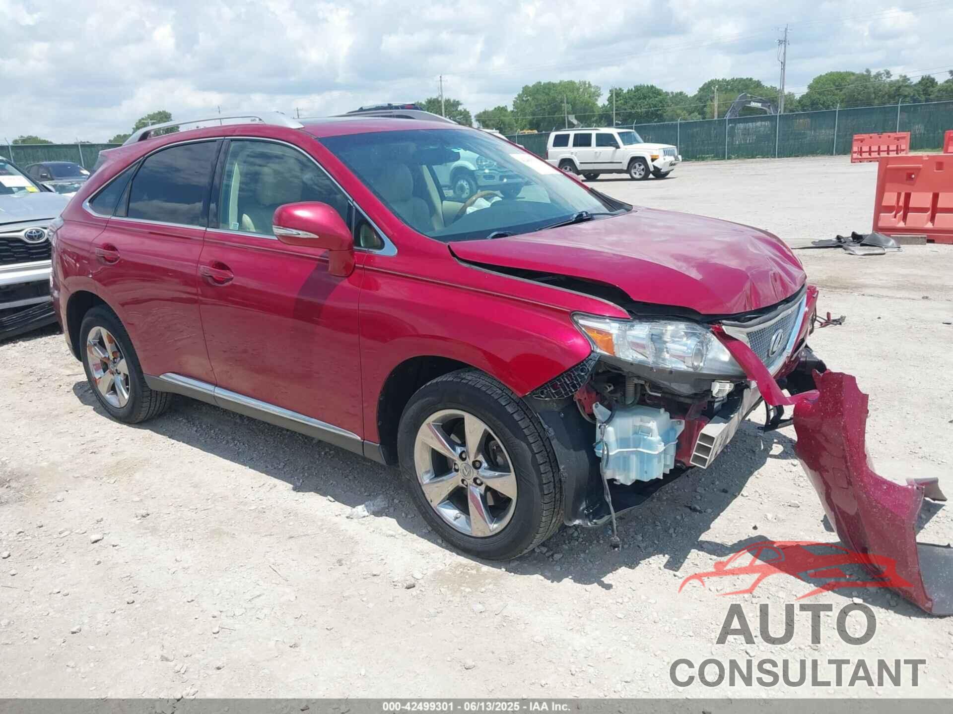 LEXUS RX 350 2010 - 2T2BK1BA6AC064612