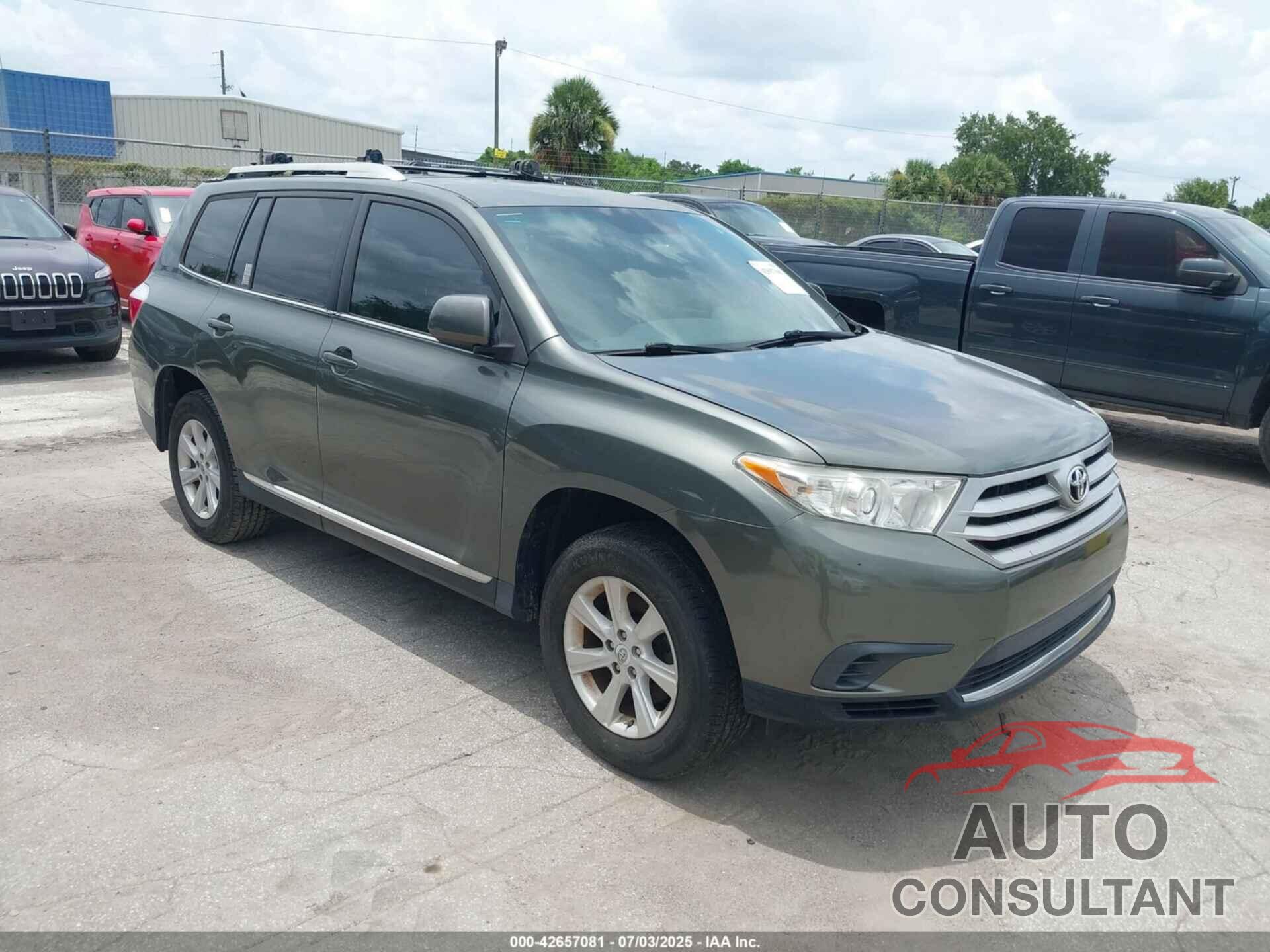 TOYOTA HIGHLANDER 2013 - 5TDZA3EH8DS032914