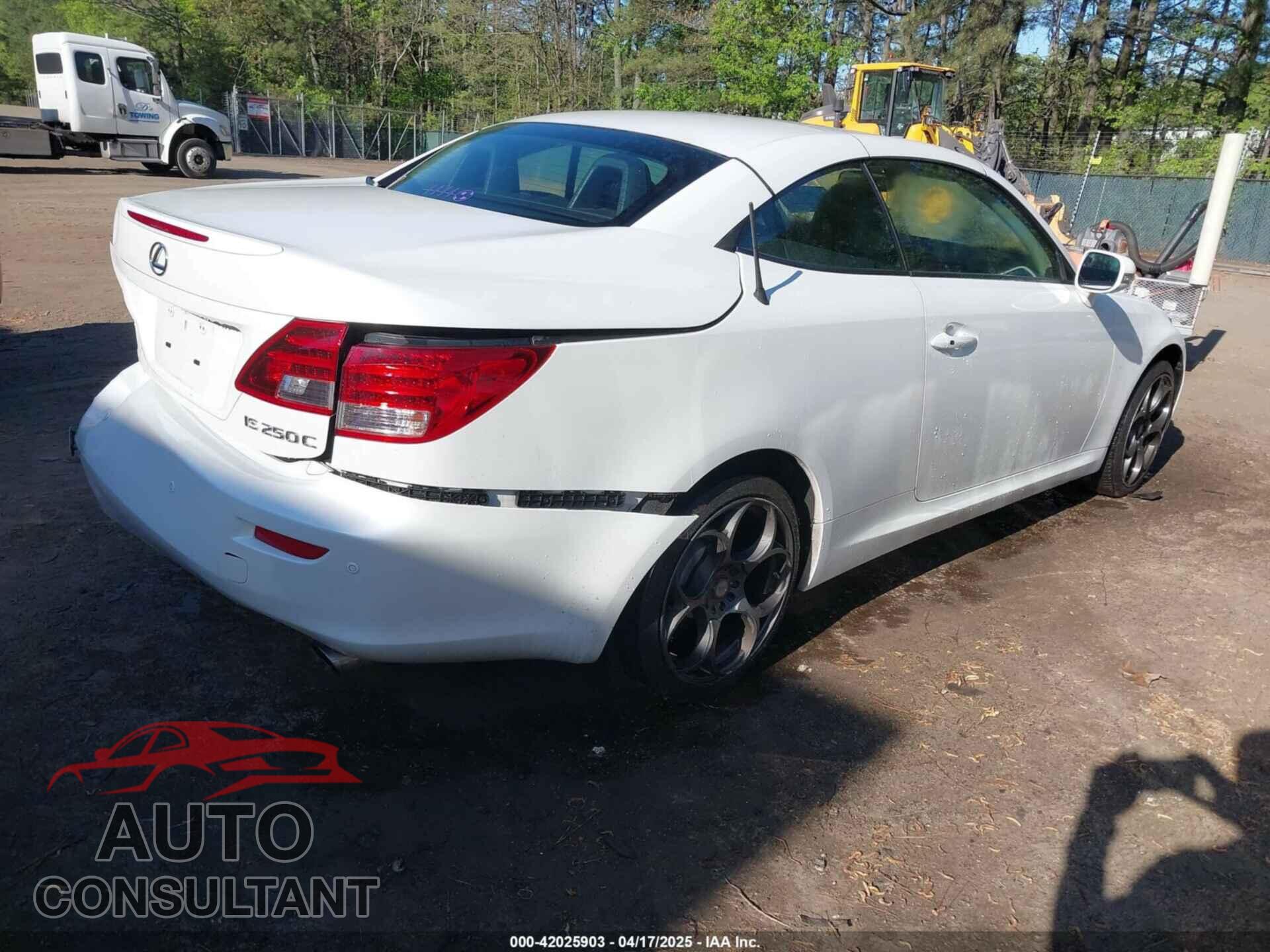 LEXUS IS 250C 2012 - JTHFF2C20C2524497