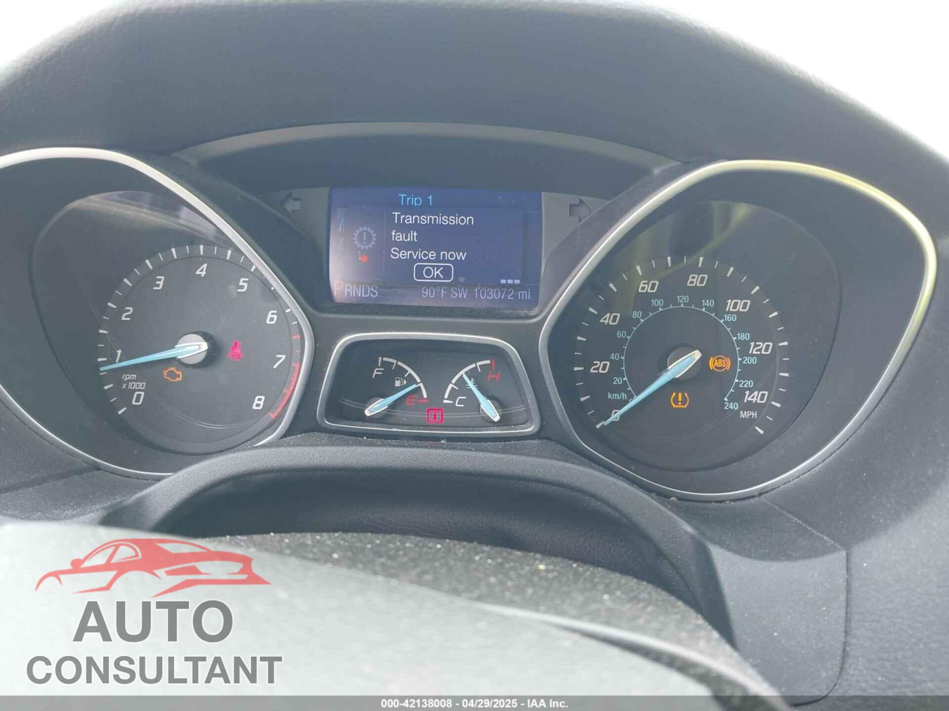 FORD FOCUS 2013 - 1FADP3K29DL182434