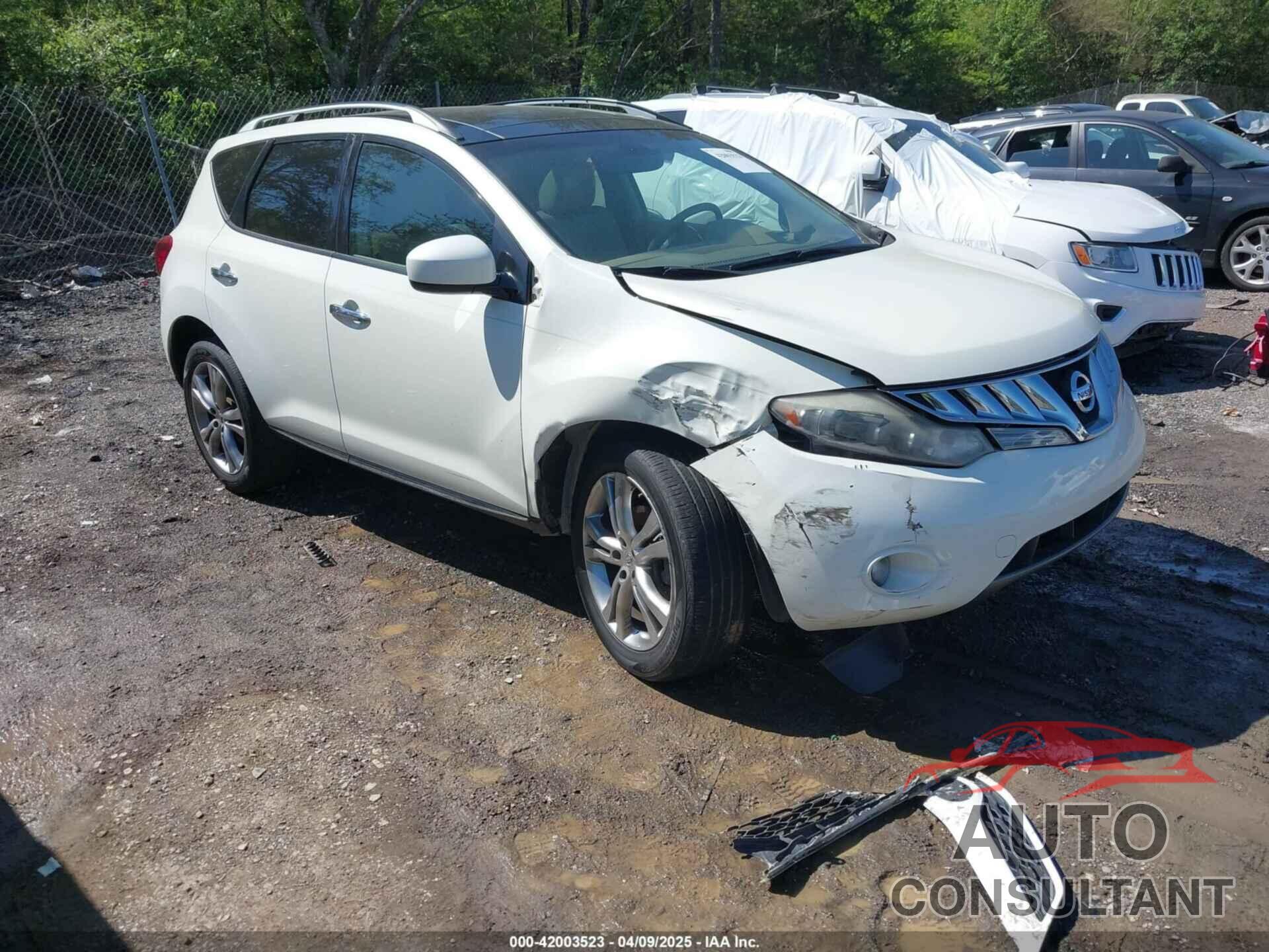 NISSAN MURANO 2010 - JN8AZ1MU7AW014199
