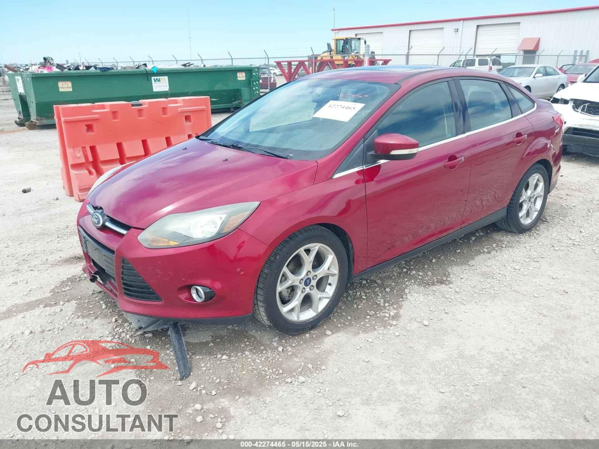FORD FOCUS 2013 - 1FADP3J25DL245384