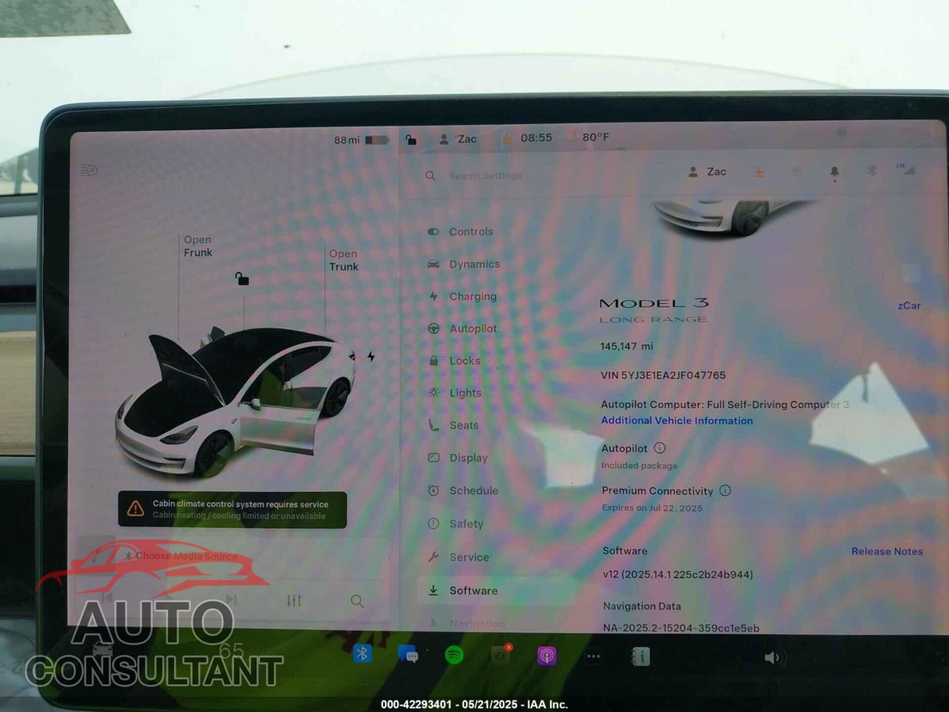 TESLA MODEL 3 2018 - 5YJ3E1EA2JF047765