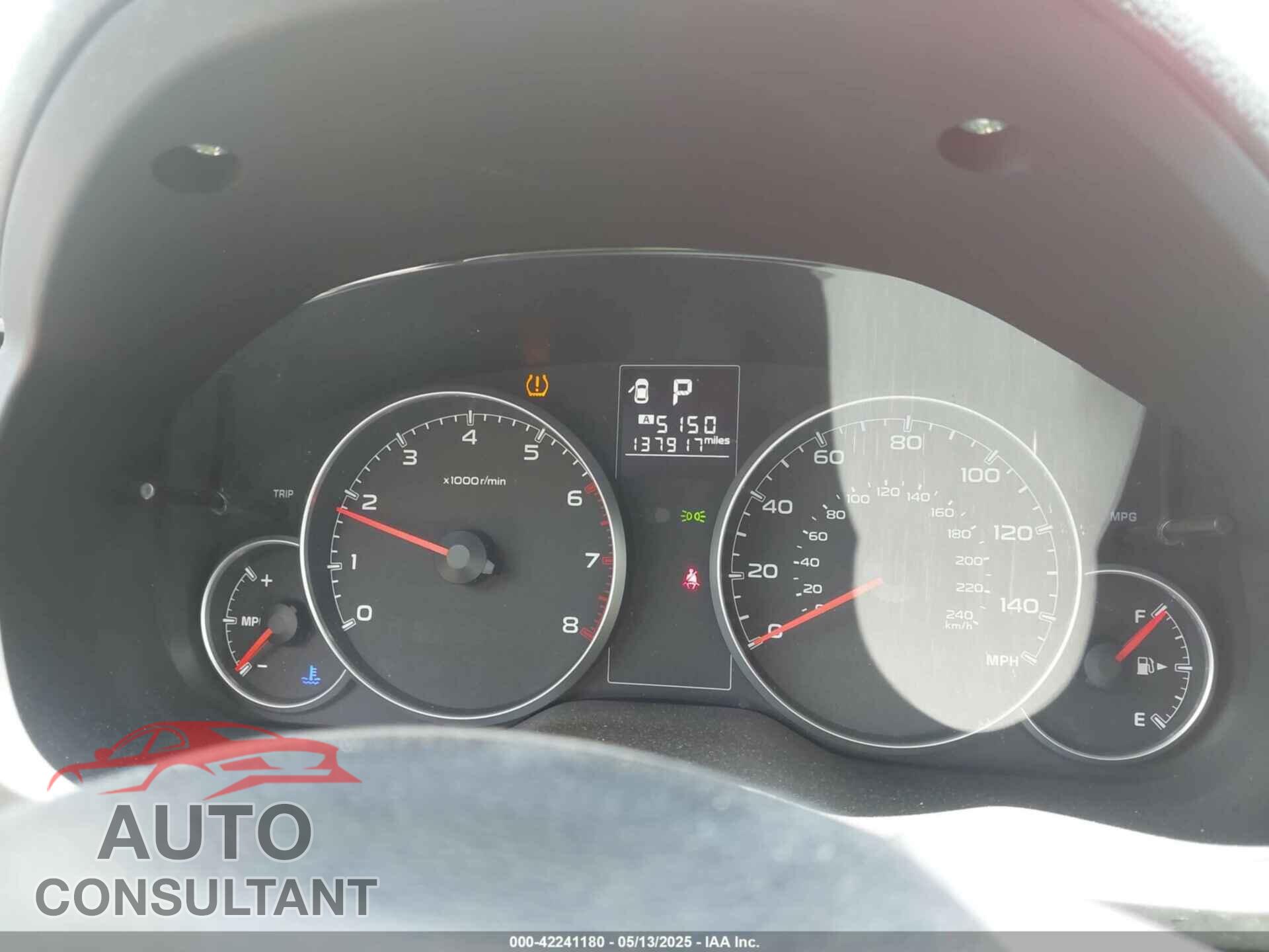 SUBARU OUTBACK 2014 - 4S4BRCCC8E3235527