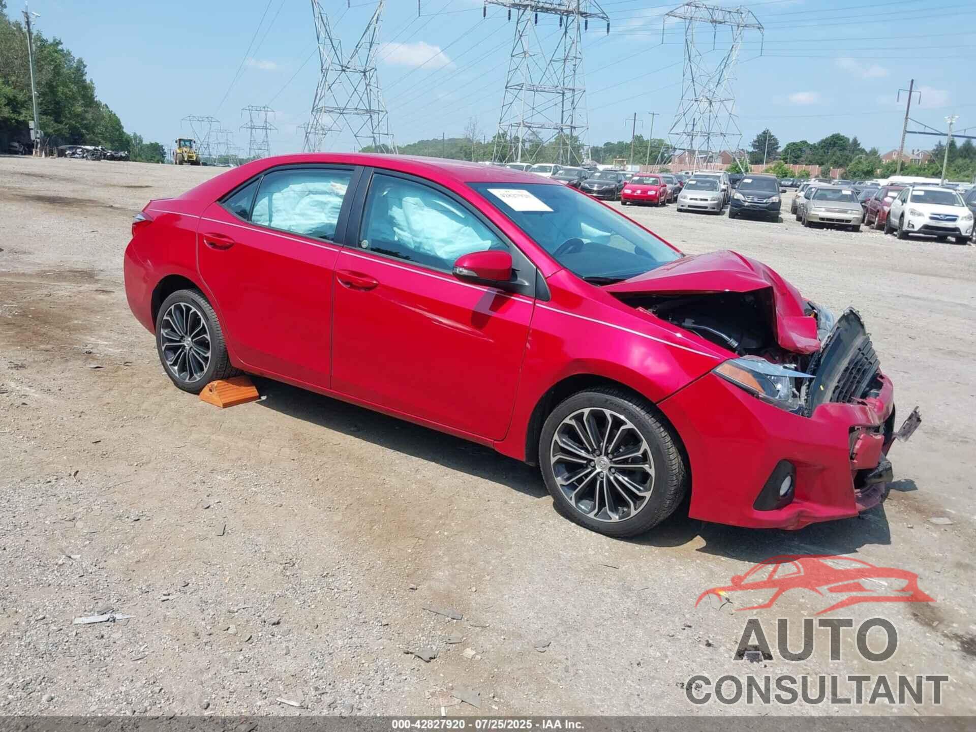 TOYOTA COROLLA 2016 - 2T1BURHE9GC557233