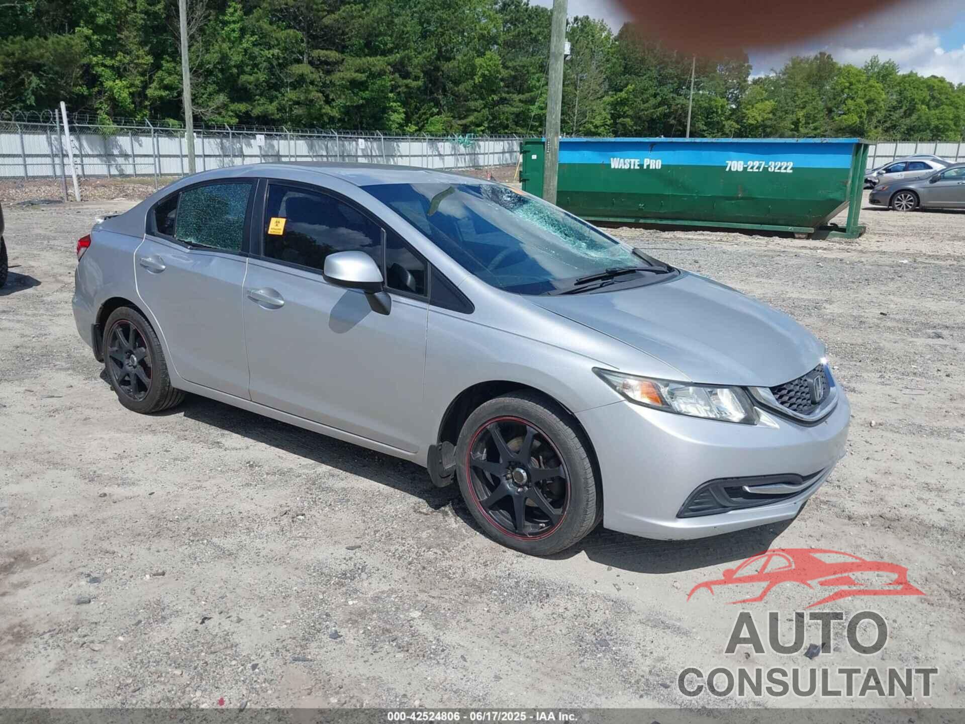 HONDA CIVIC 2013 - 19XFB2F5XDE009871