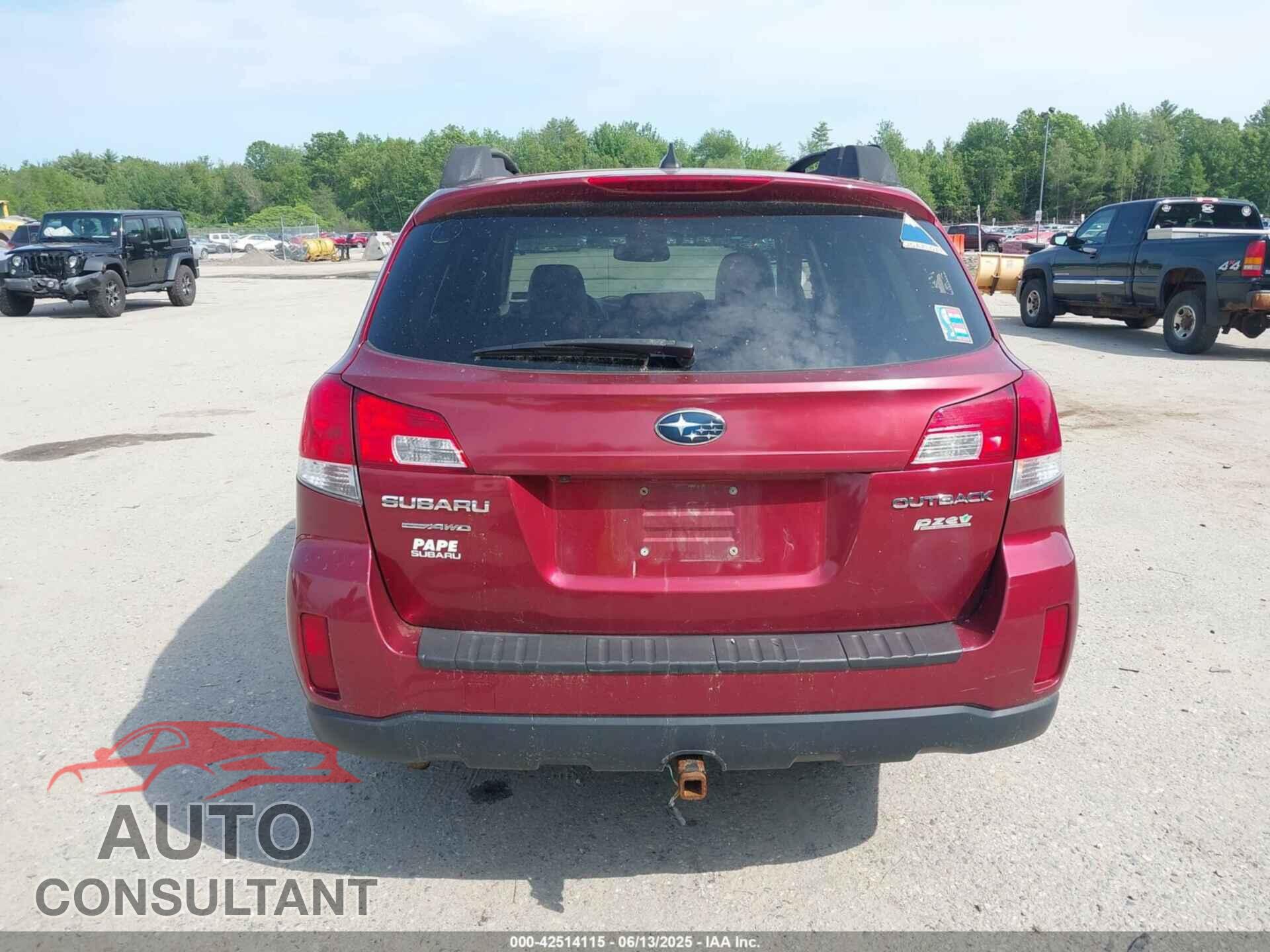 SUBARU OUTBACK 2013 - 4S4BRBKC5D3215049