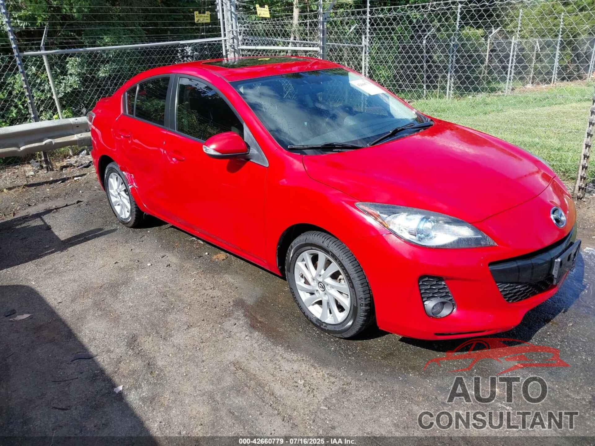 MAZDA MAZDA3 2013 - JM1BL1W72D1818906