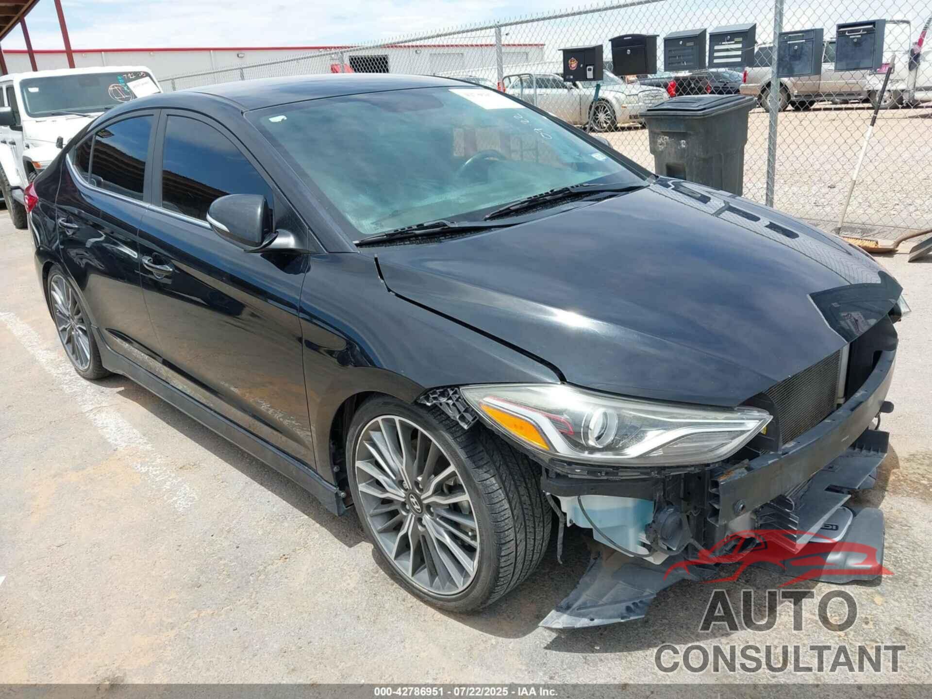 HYUNDAI ELANTRA 2017 - KMHD04LB4HU365836