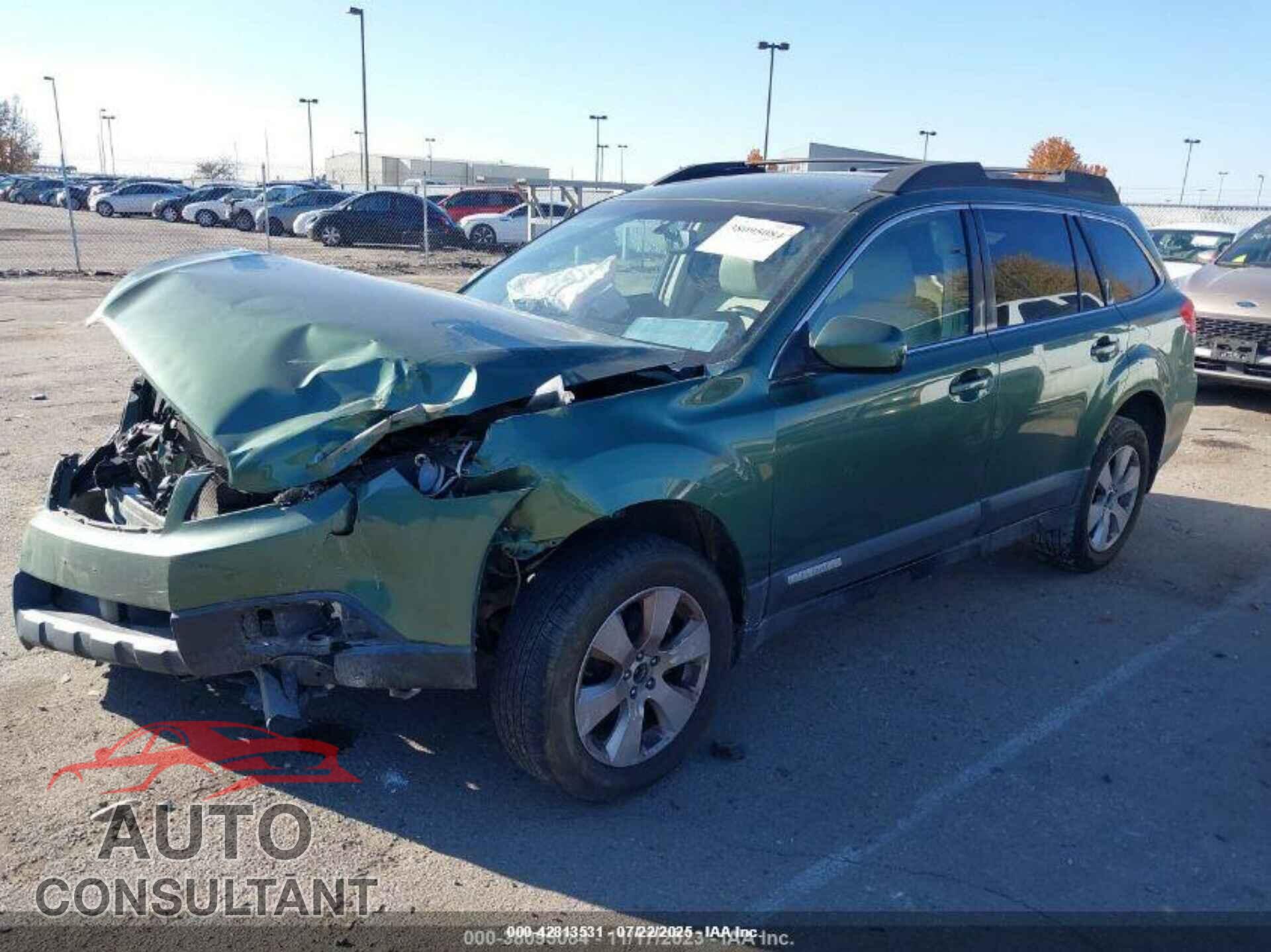 SUBARU OUTBACK 2012 - 4S4BRBFC7C1216191