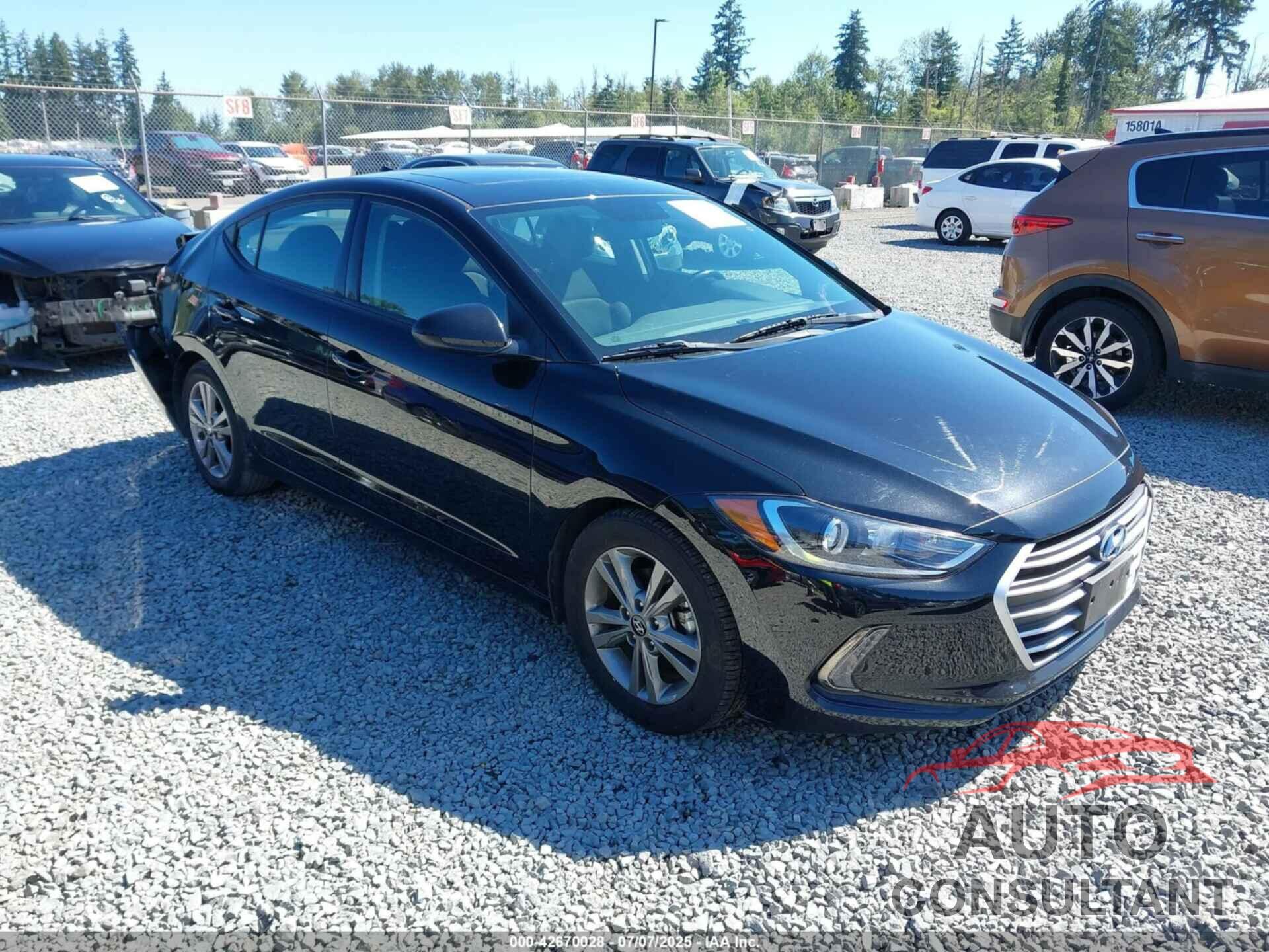 HYUNDAI ELANTRA 2018 - 5NPD84LF9JH301050