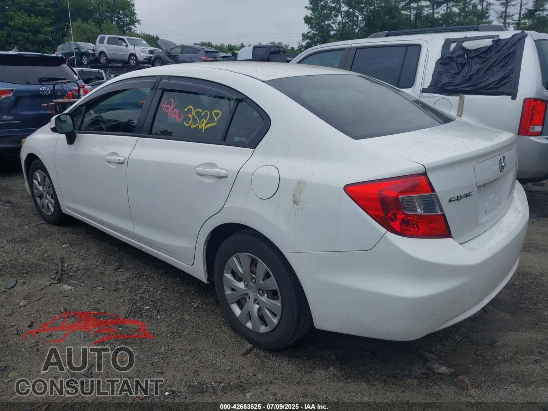 HONDA CIVIC 2012 - 2HGFB2F5XCH325663