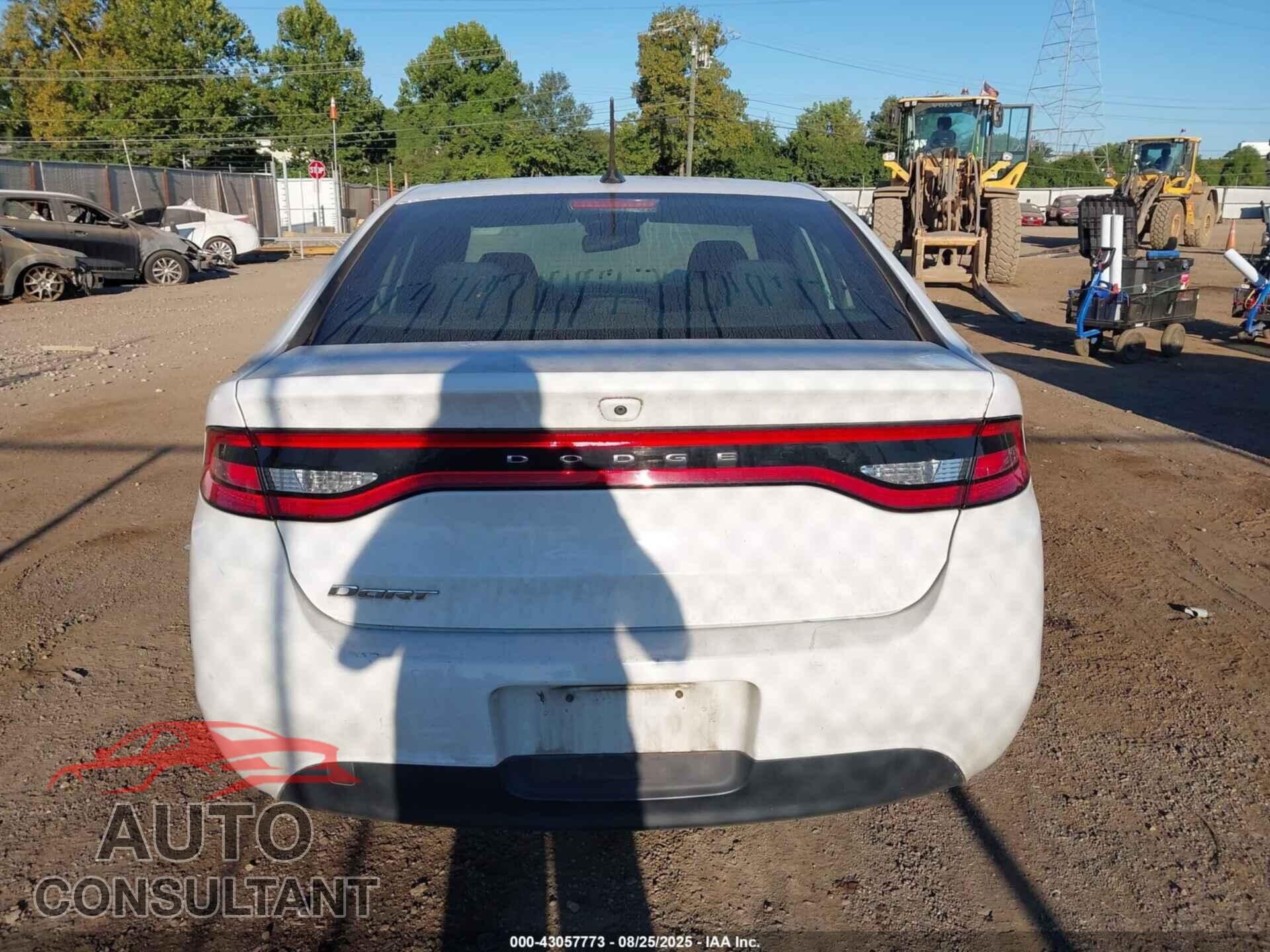 DODGE DART 2016 - 1C3CDFFA9GD819357