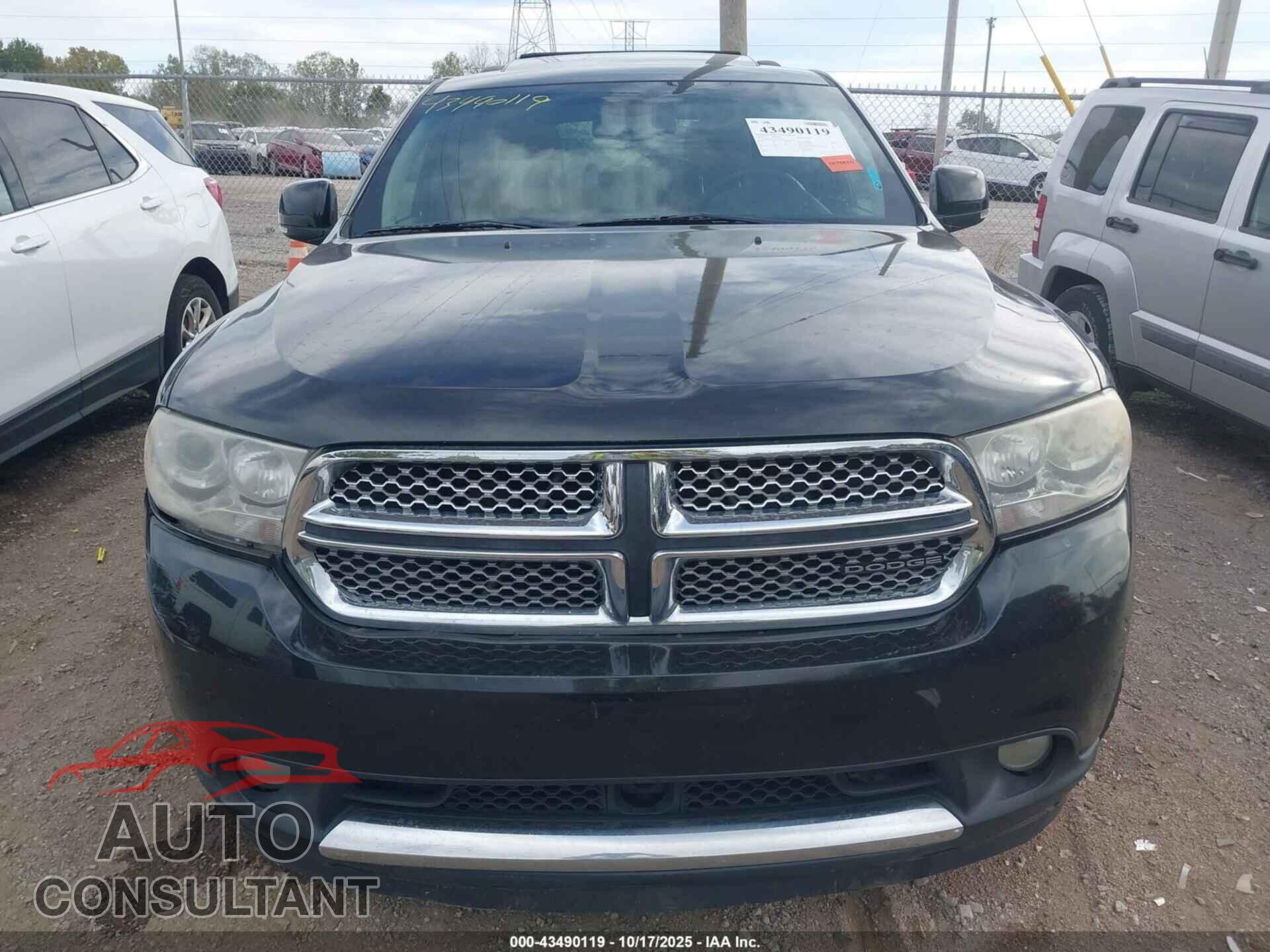 DODGE DURANGO 2012 - 1C4RDJEGXCC182834