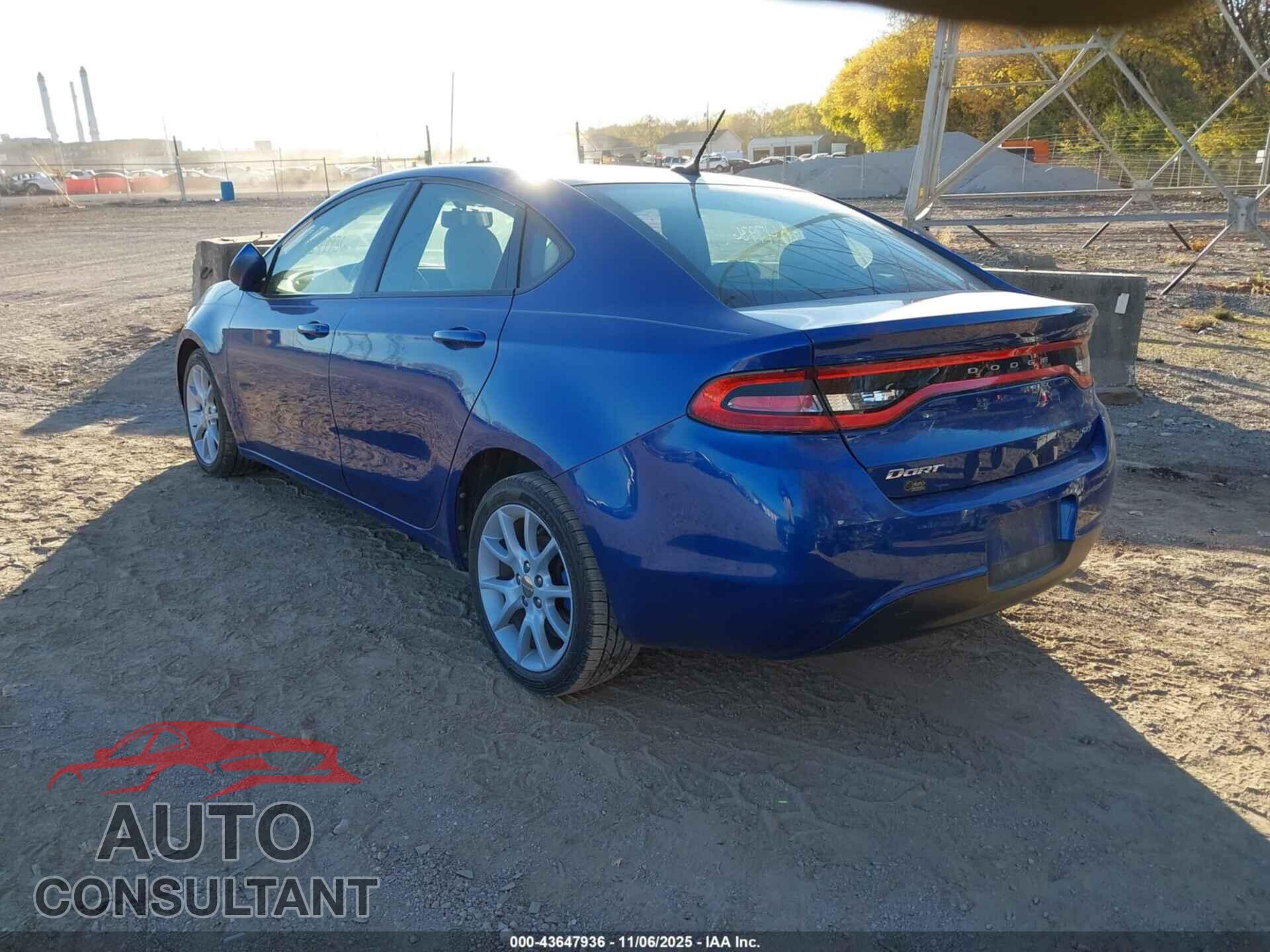 DODGE DART 2013 - 1C3CDFBA4DD104696