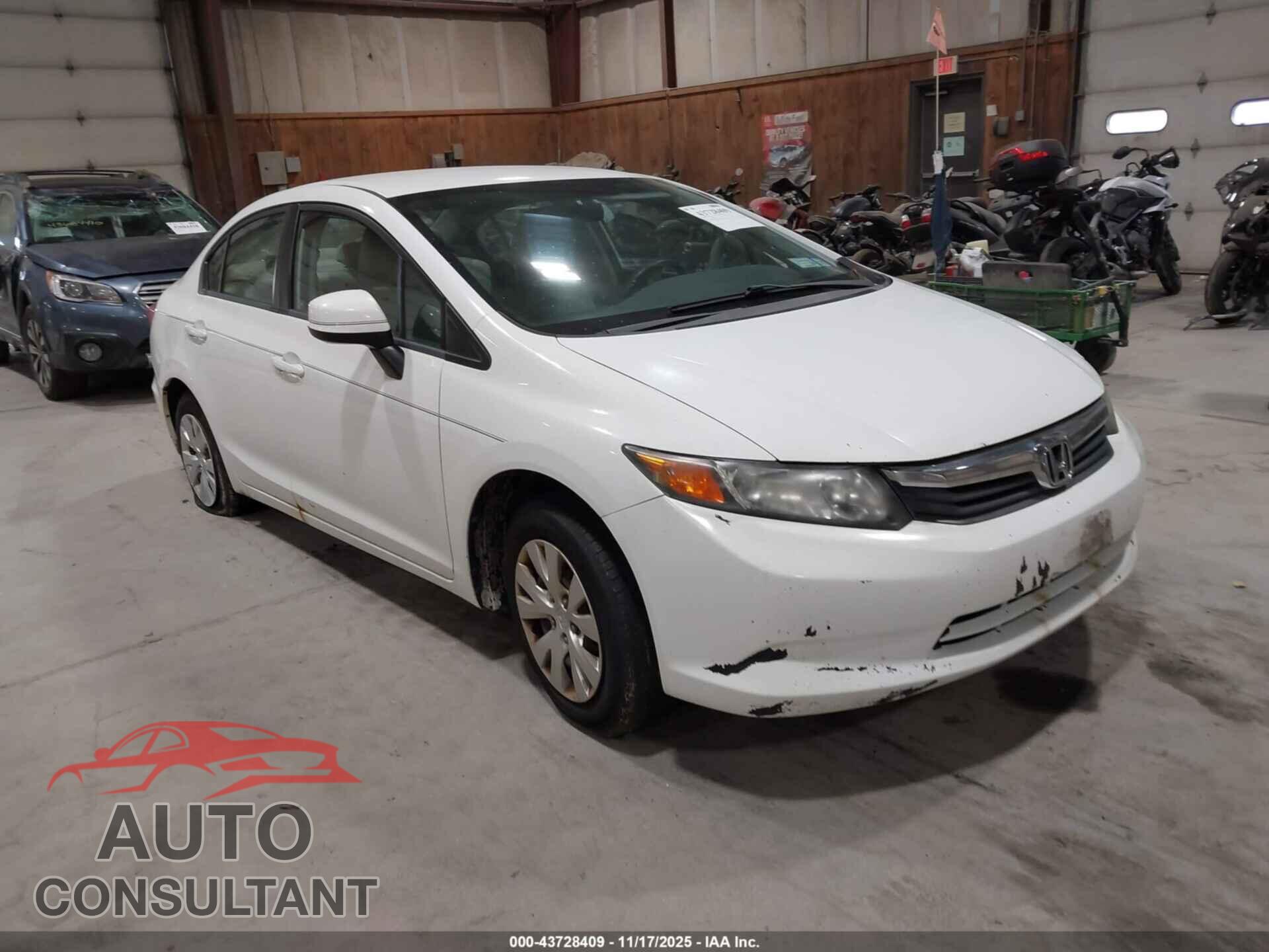 HONDA CIVIC 2012 - 2HGFB2F50CH315823