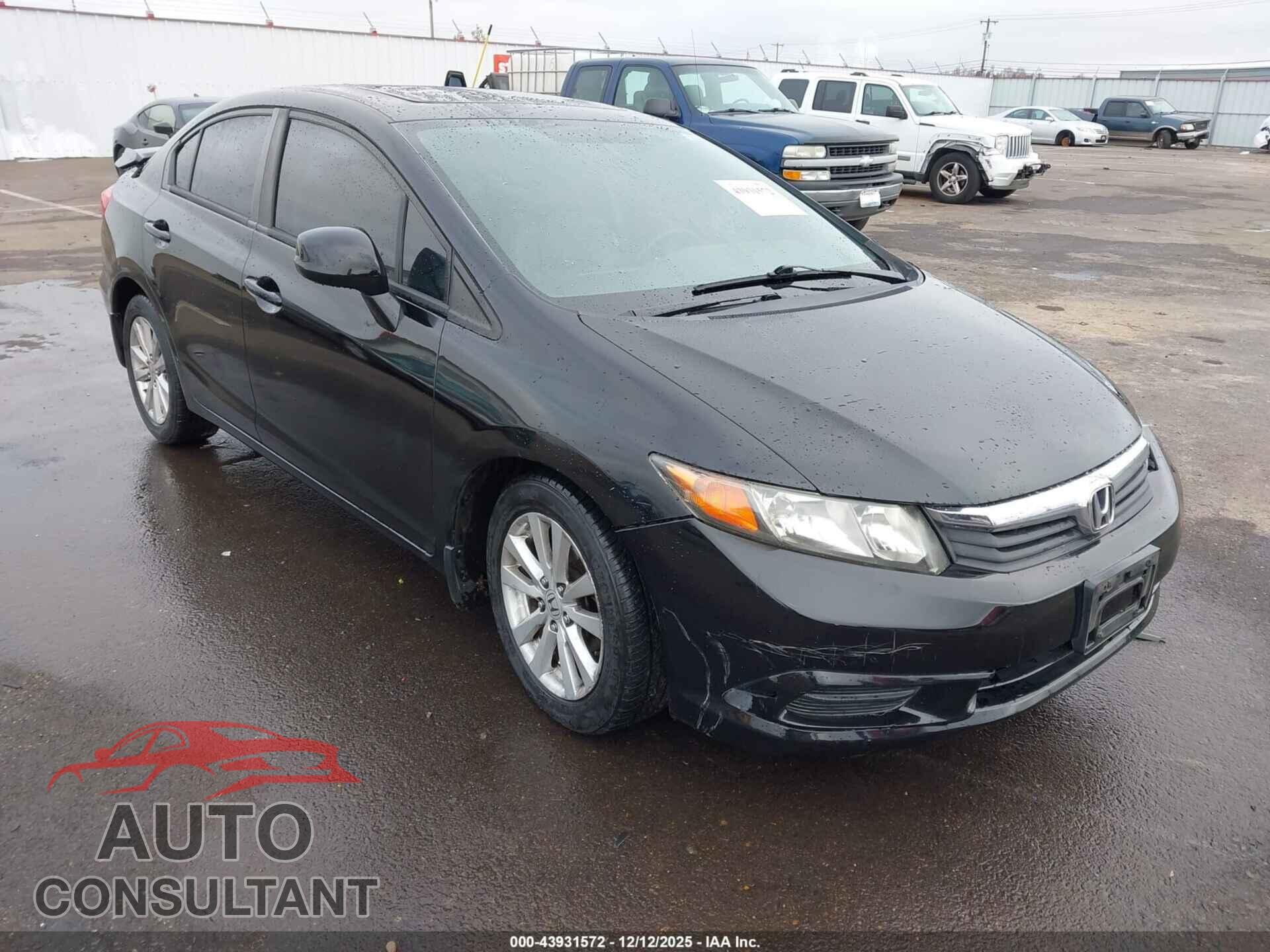 HONDA CIVIC 2012 - 19XFB2F92CE331843