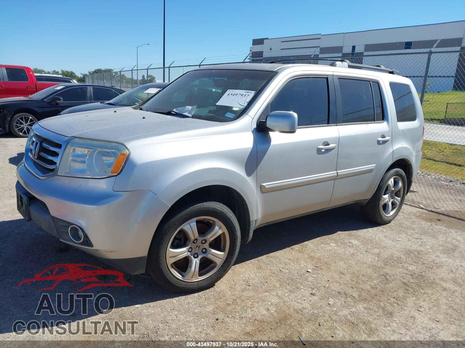 HONDA PILOT 2012 - 5FNYF3H65CB022125
