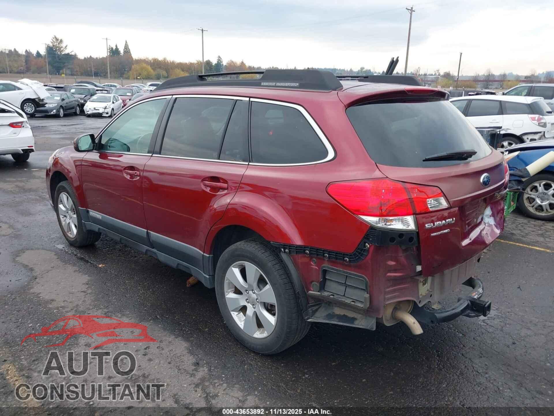 SUBARU OUTBACK 2011 - 4S4BRCCC4B3340450