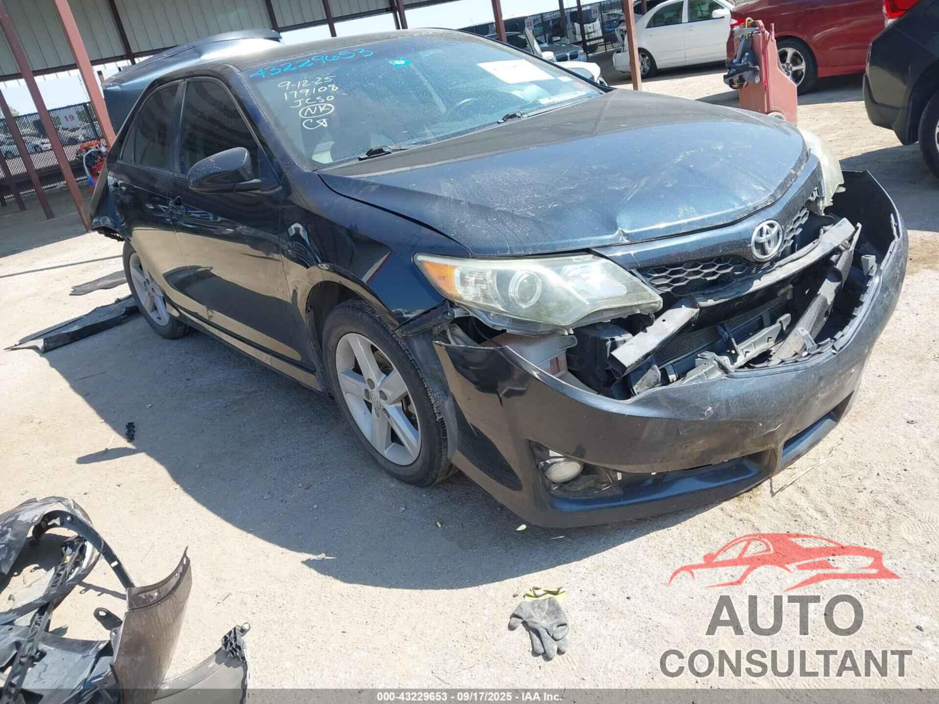 TOYOTA CAMRY 2013 - 4T1BF1FK9DU243113