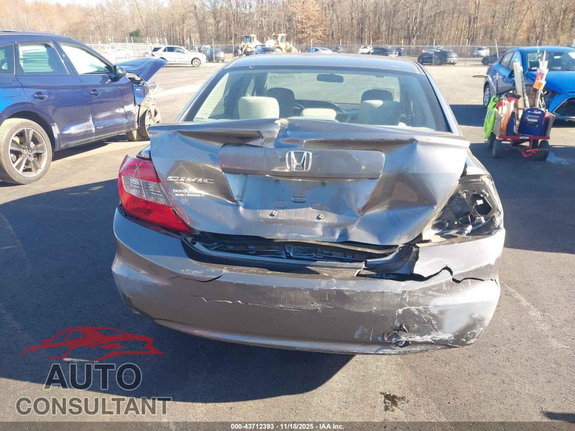 HONDA CIVIC 2012 - 19XFB2F81CE318377
