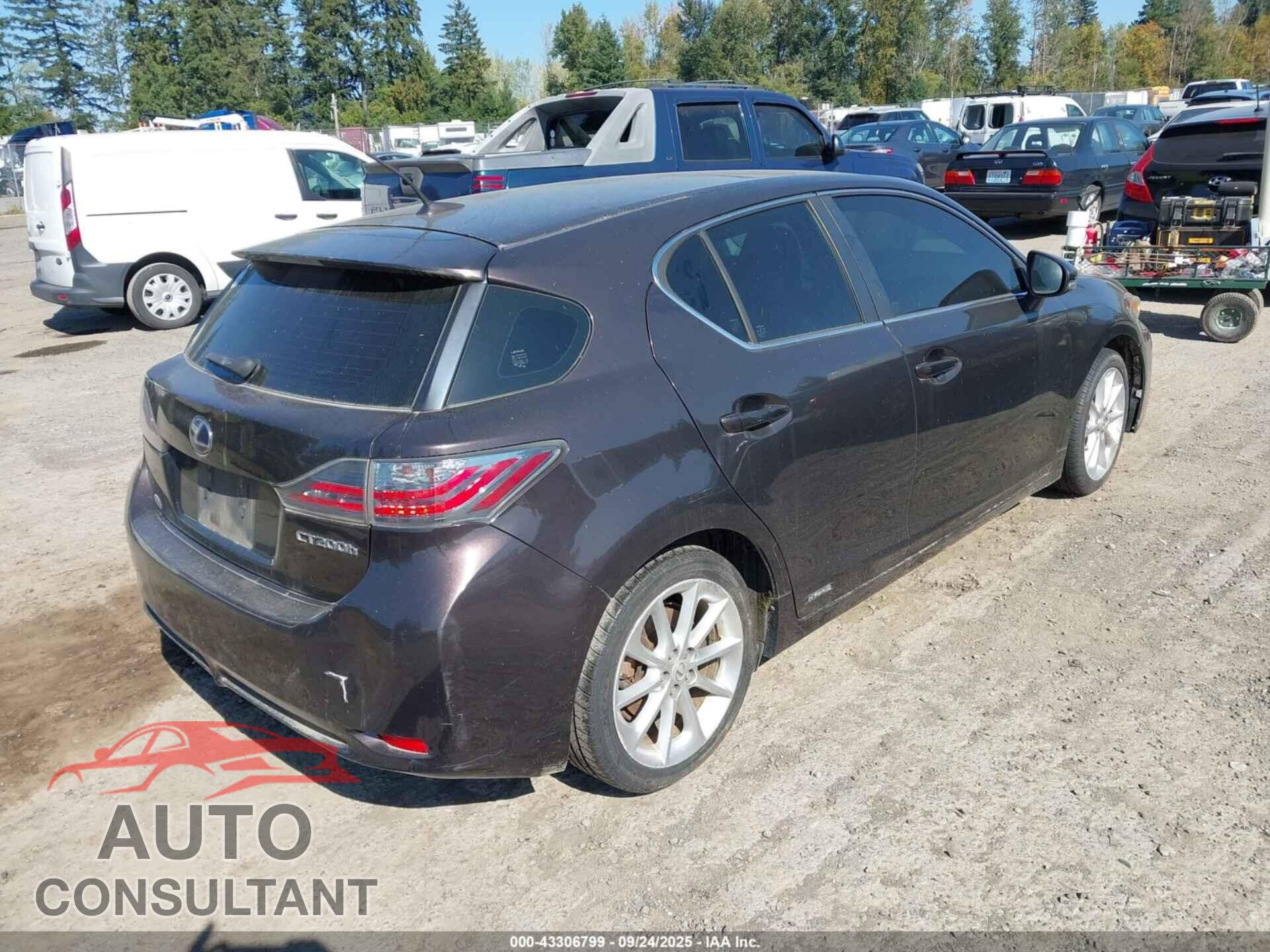 LEXUS CT 200H 2011 - JTHKD5BH4B2026183