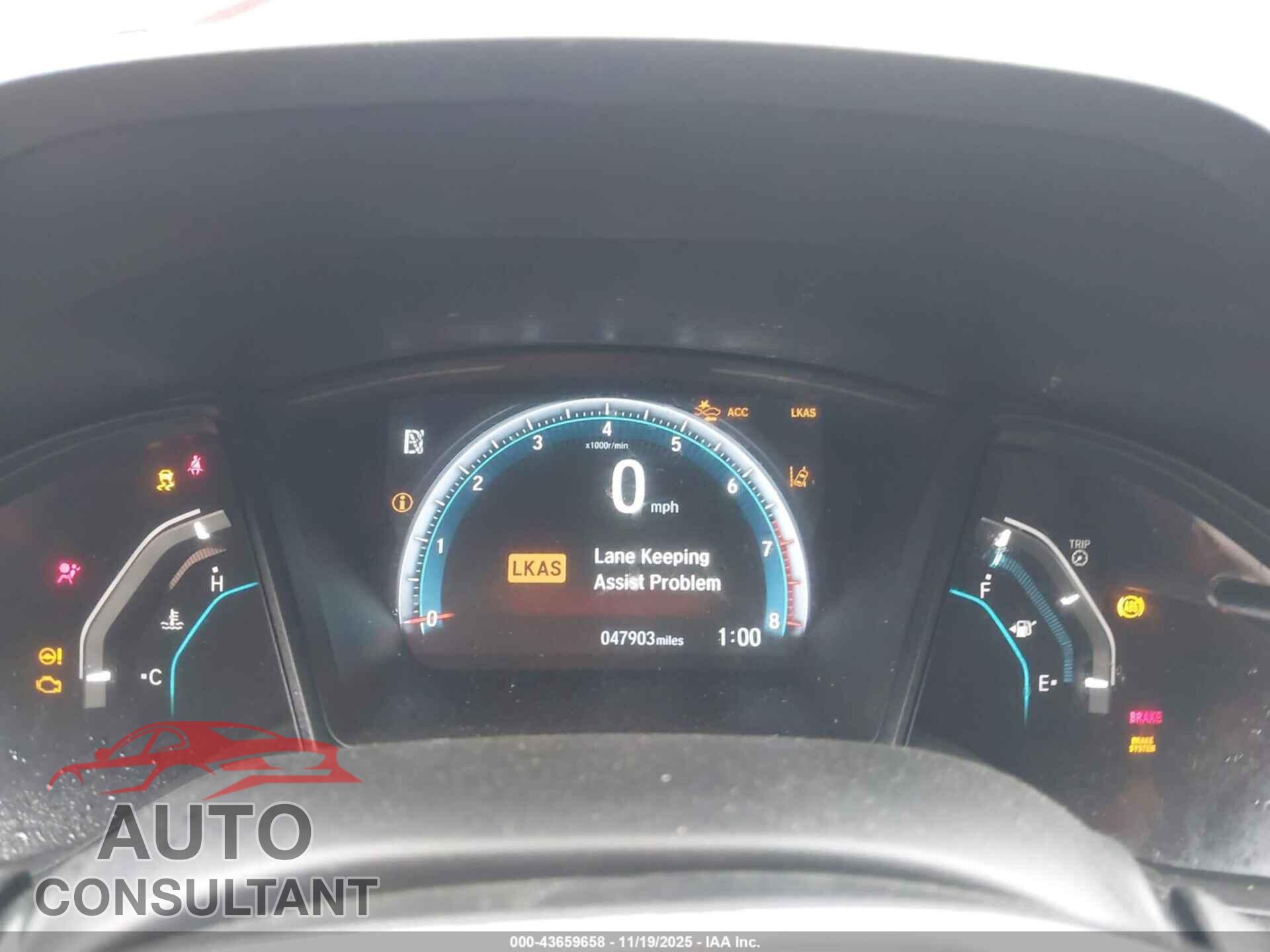 HONDA CIVIC 2019 - 2HGFC2F62KH525912