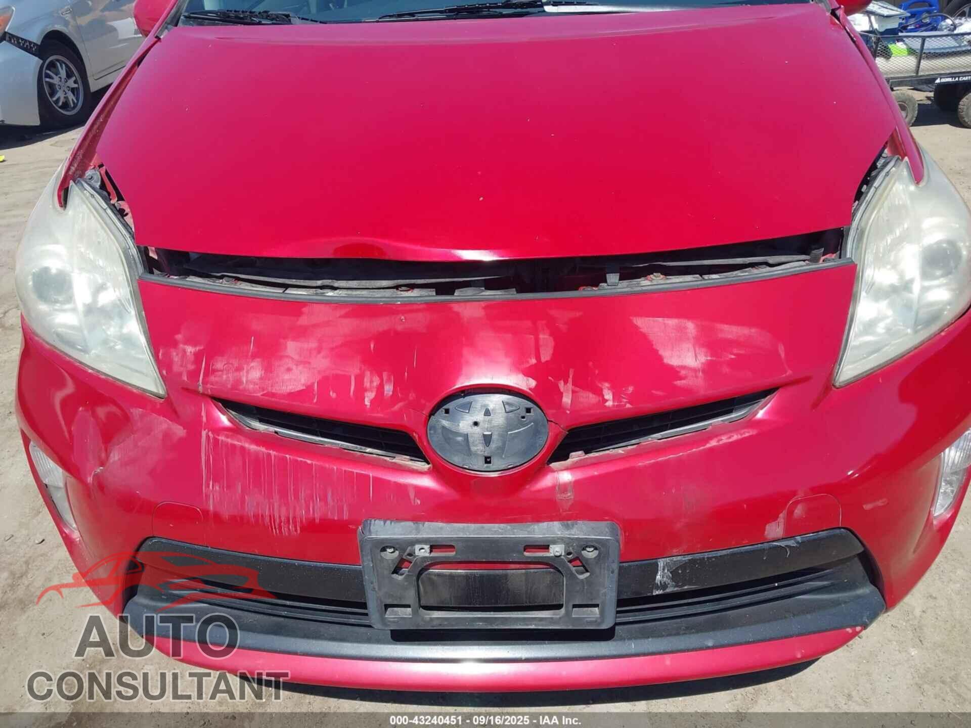 TOYOTA PRIUS 2013 - JTDKN3DU6D5693576