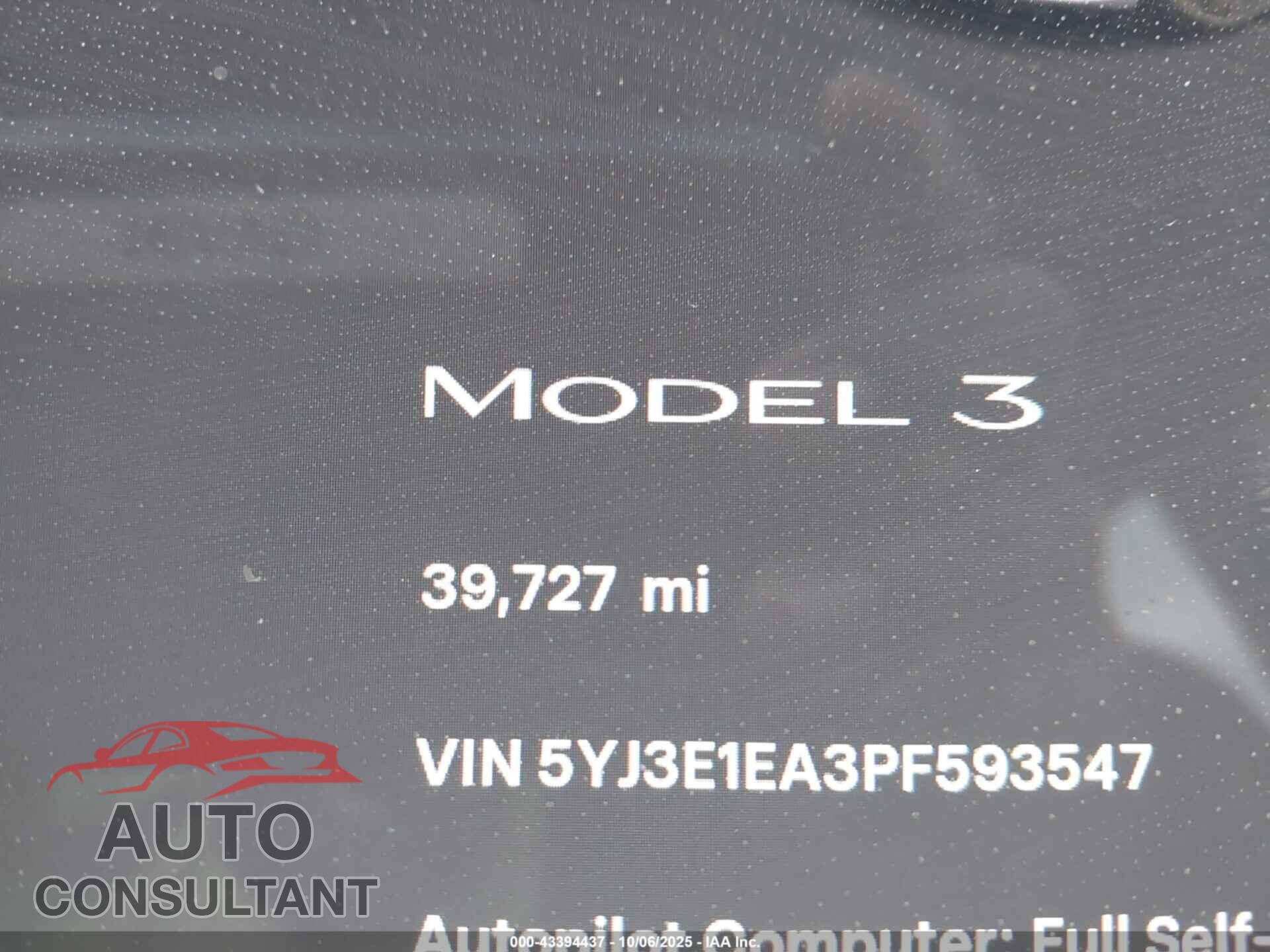 TESLA MODEL 3 2023 - 5YJ3E1EA3PF593547