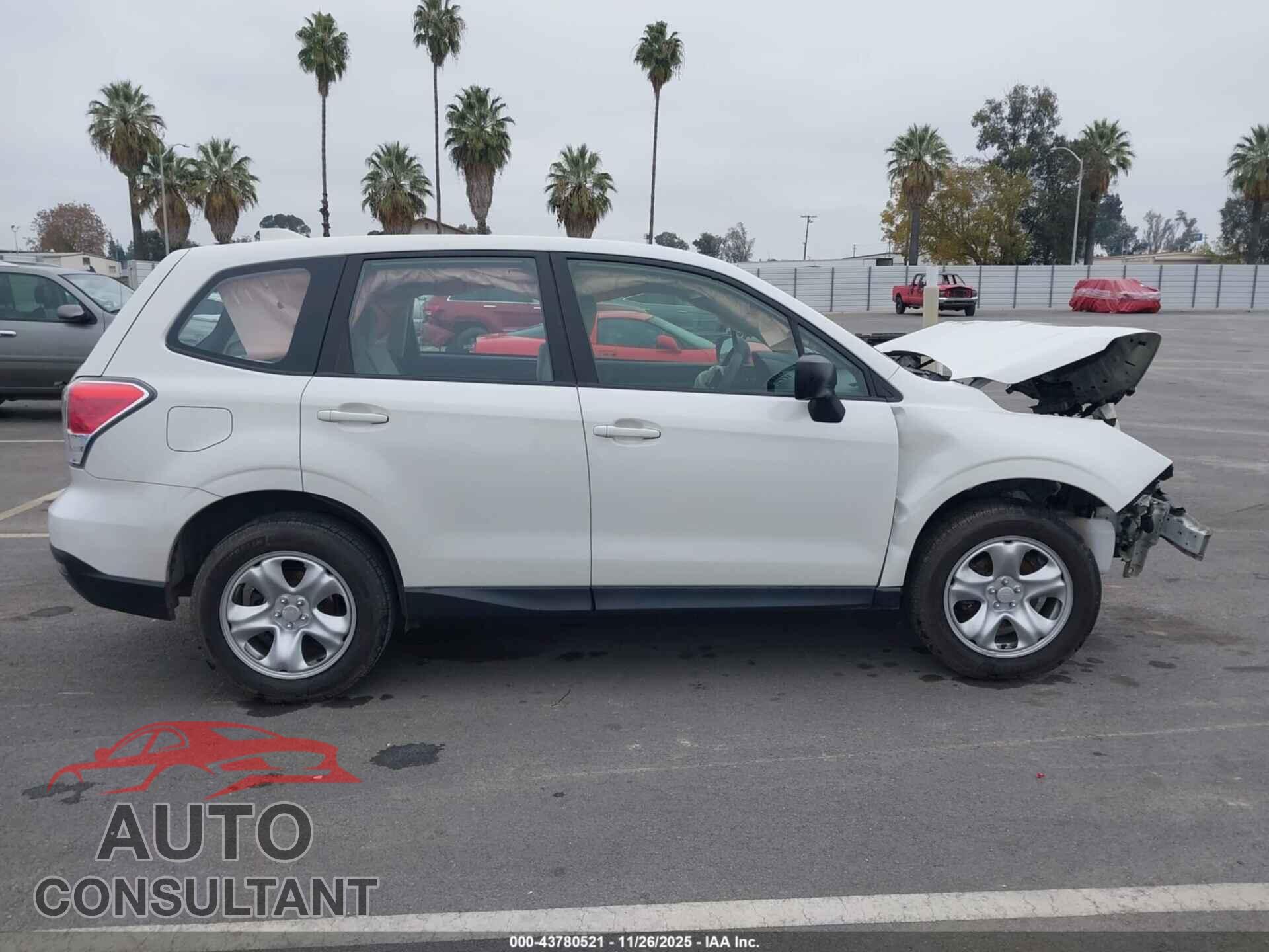 SUBARU FORESTER 2017 - JF2SJAAC6HH548524