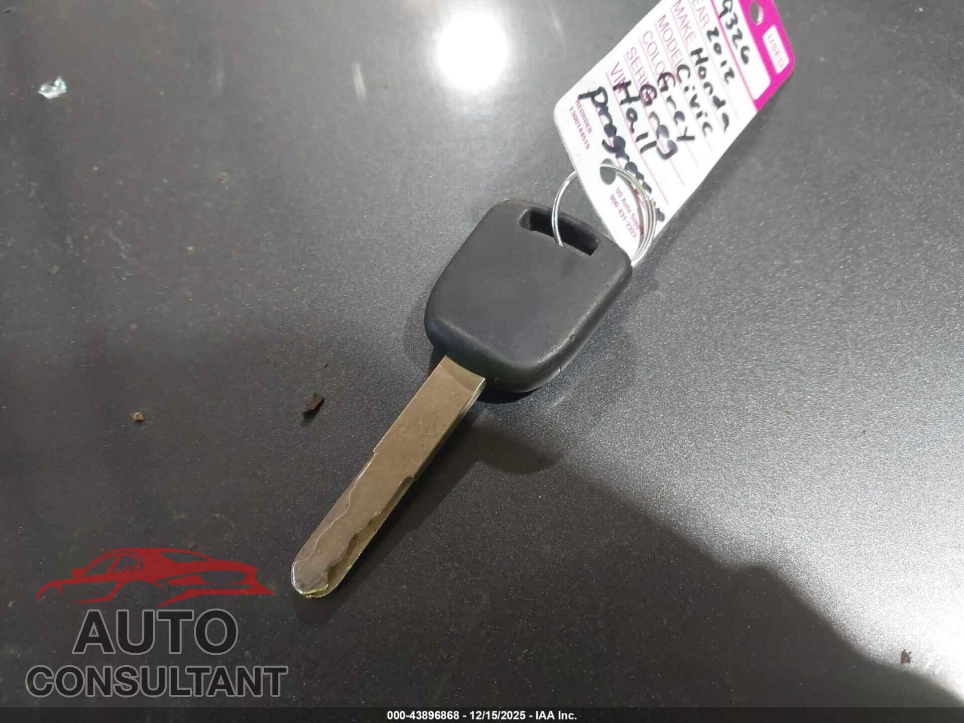 HONDA CIVIC 2012 - 2HGFB2F56CH304843