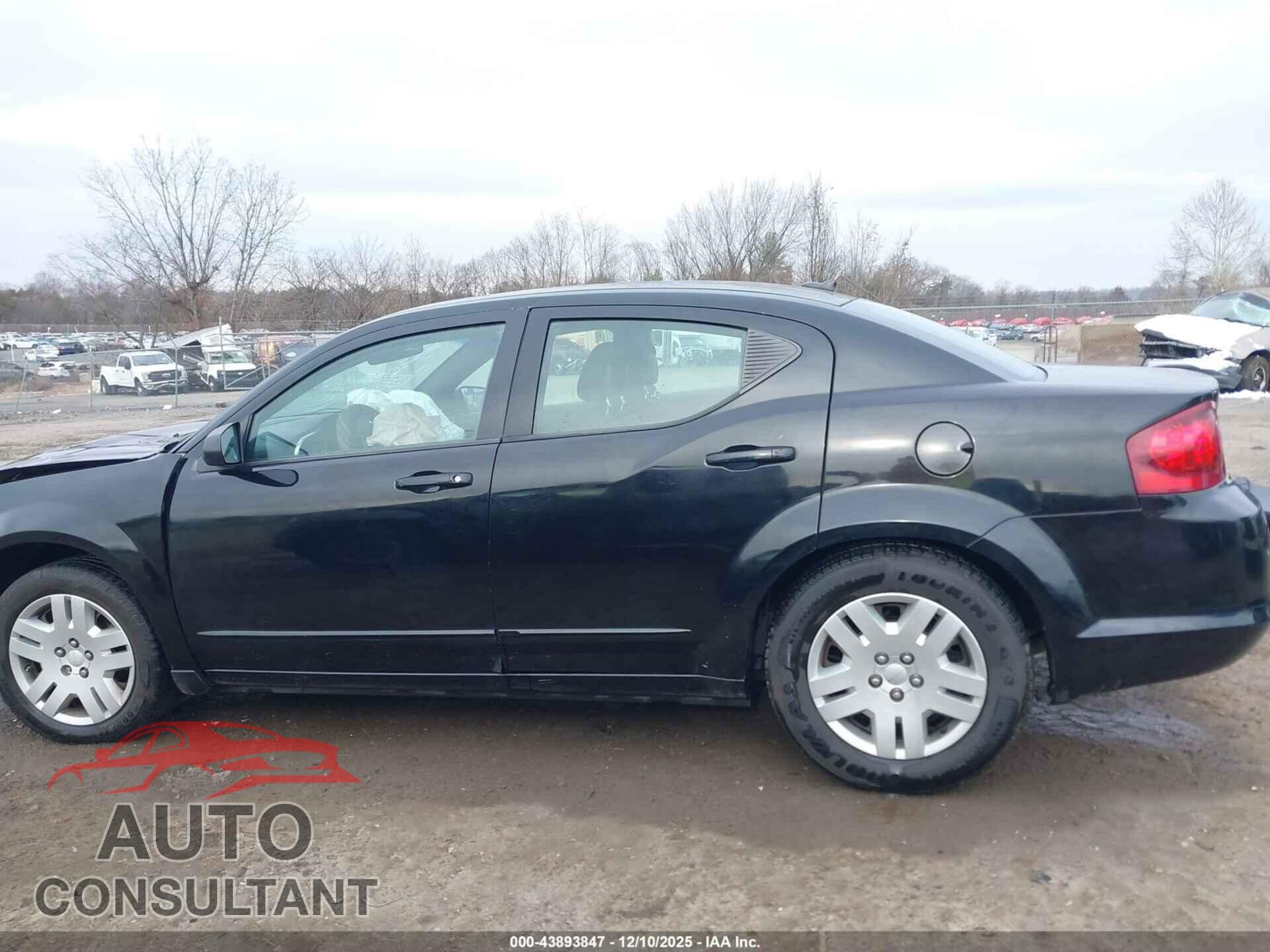 DODGE AVENGER 2012 - 1C3CDZAB5CN231218