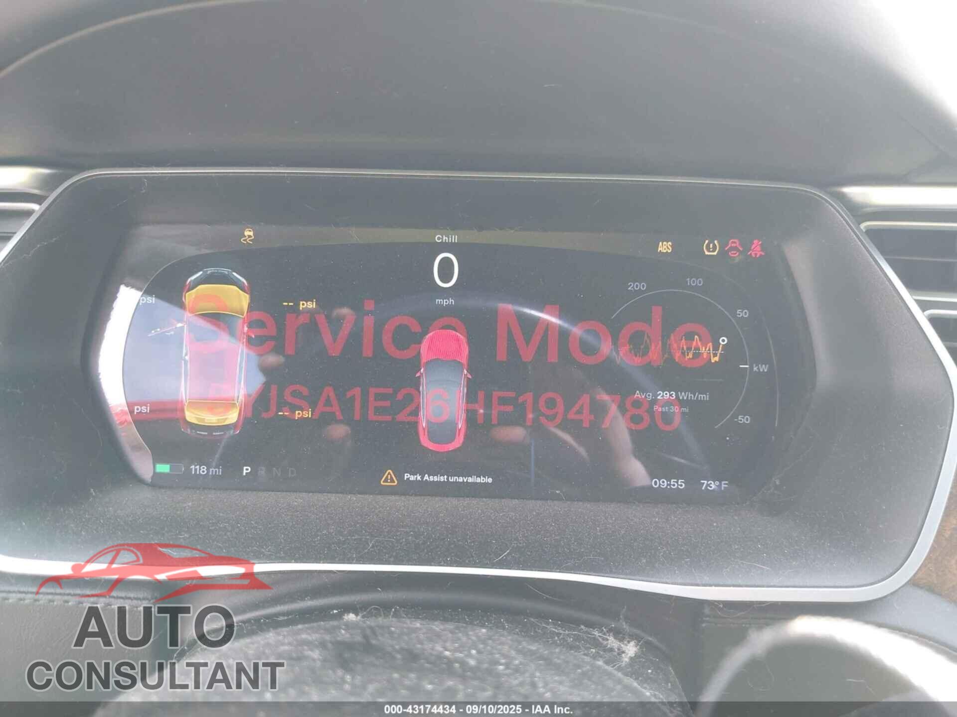 TESLA MODEL S 2017 - 5YJSA1E26HF194780