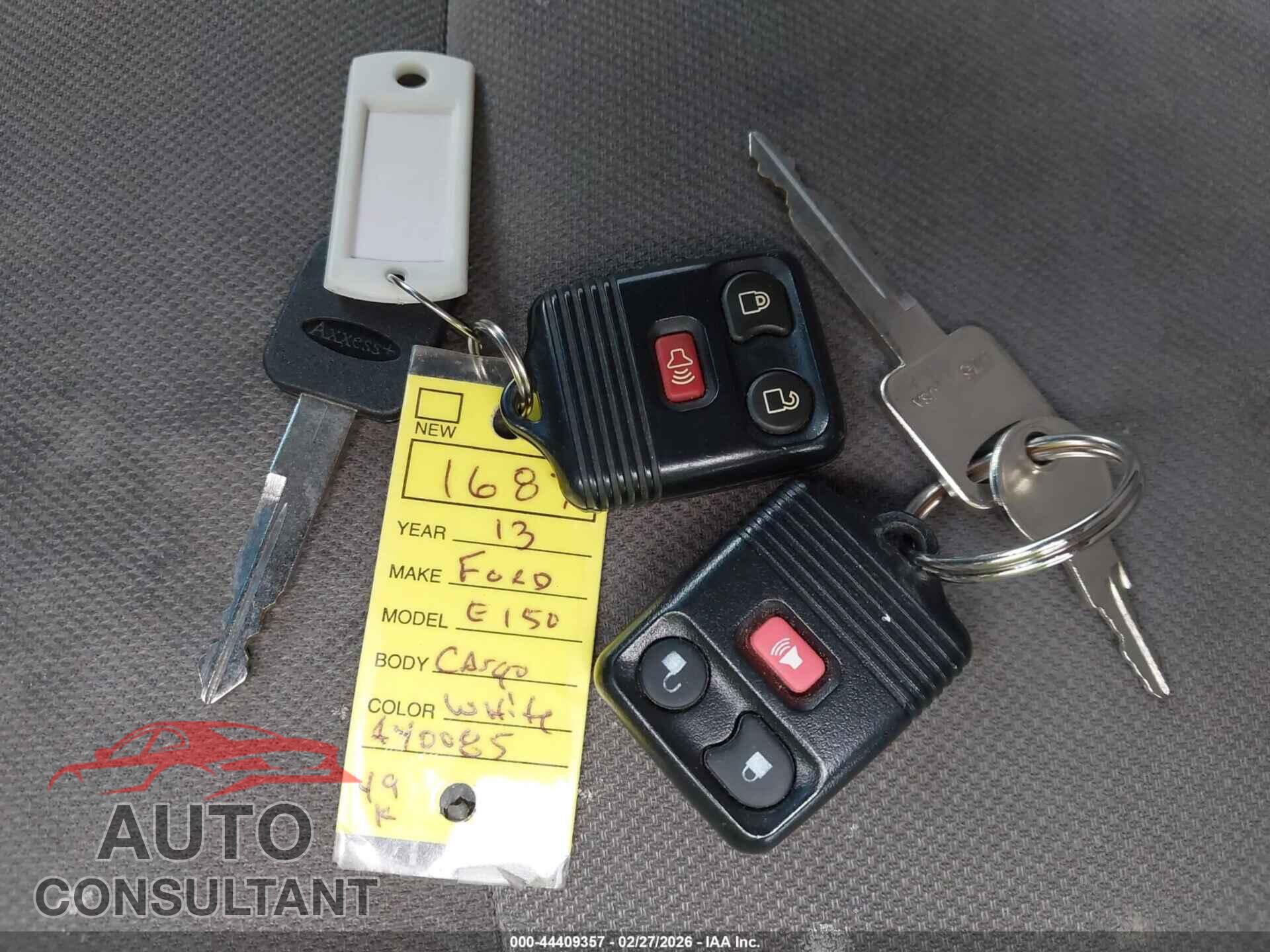 FORD E-150 2013 - 1FTNE1EW1DDA23179
