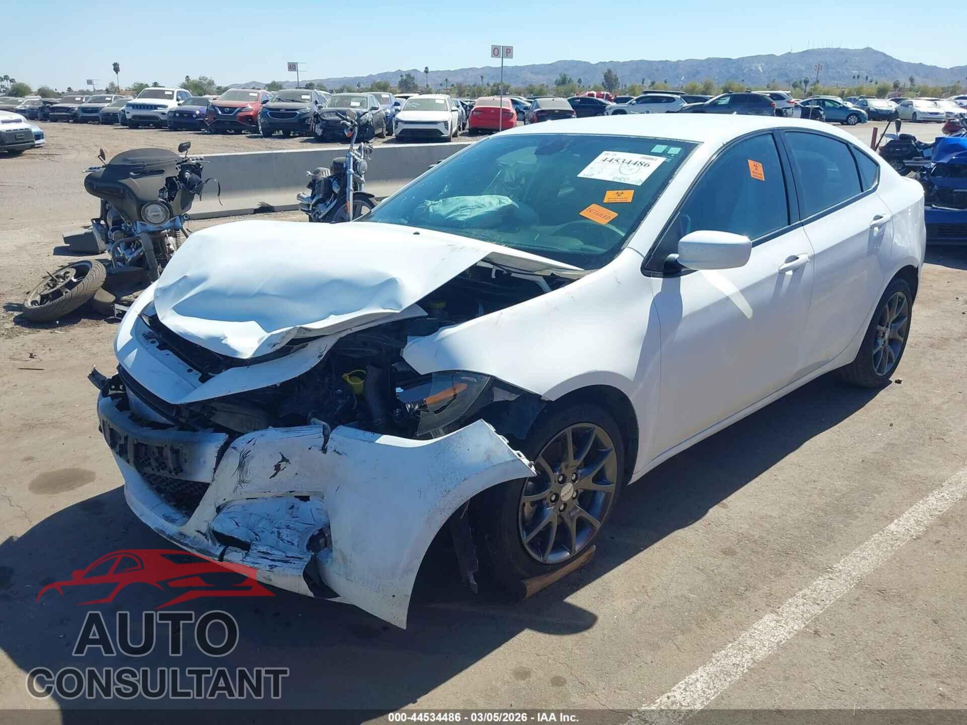 DODGE DART 2015 - 1C3CDFBB4FD346917