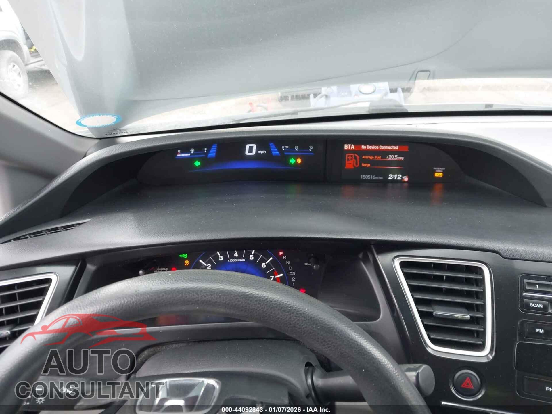 HONDA CIVIC 2013 - 19XFB2F5XDE030414