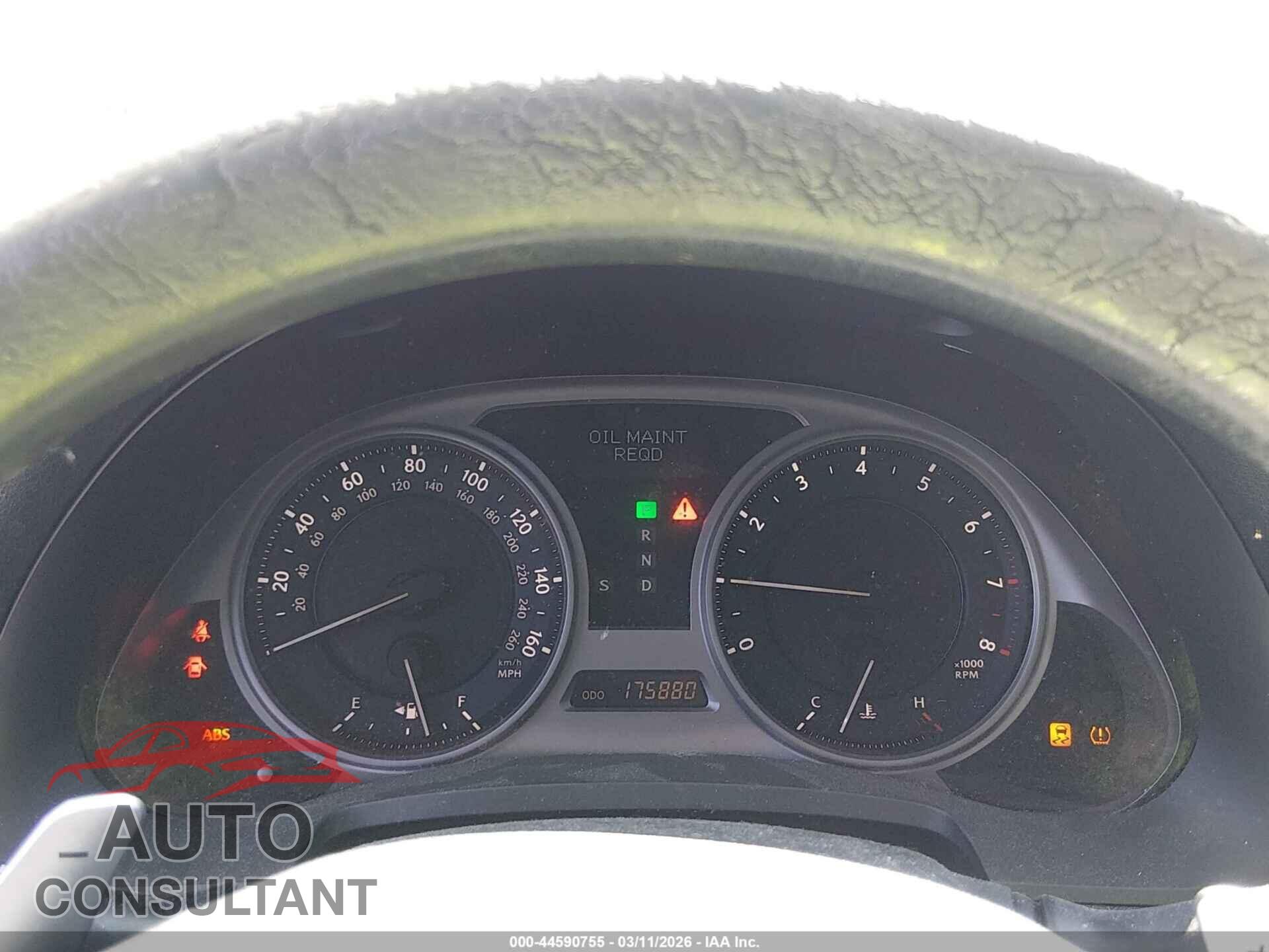 LEXUS IS 250 2010 - JTHBF5C26A5120230