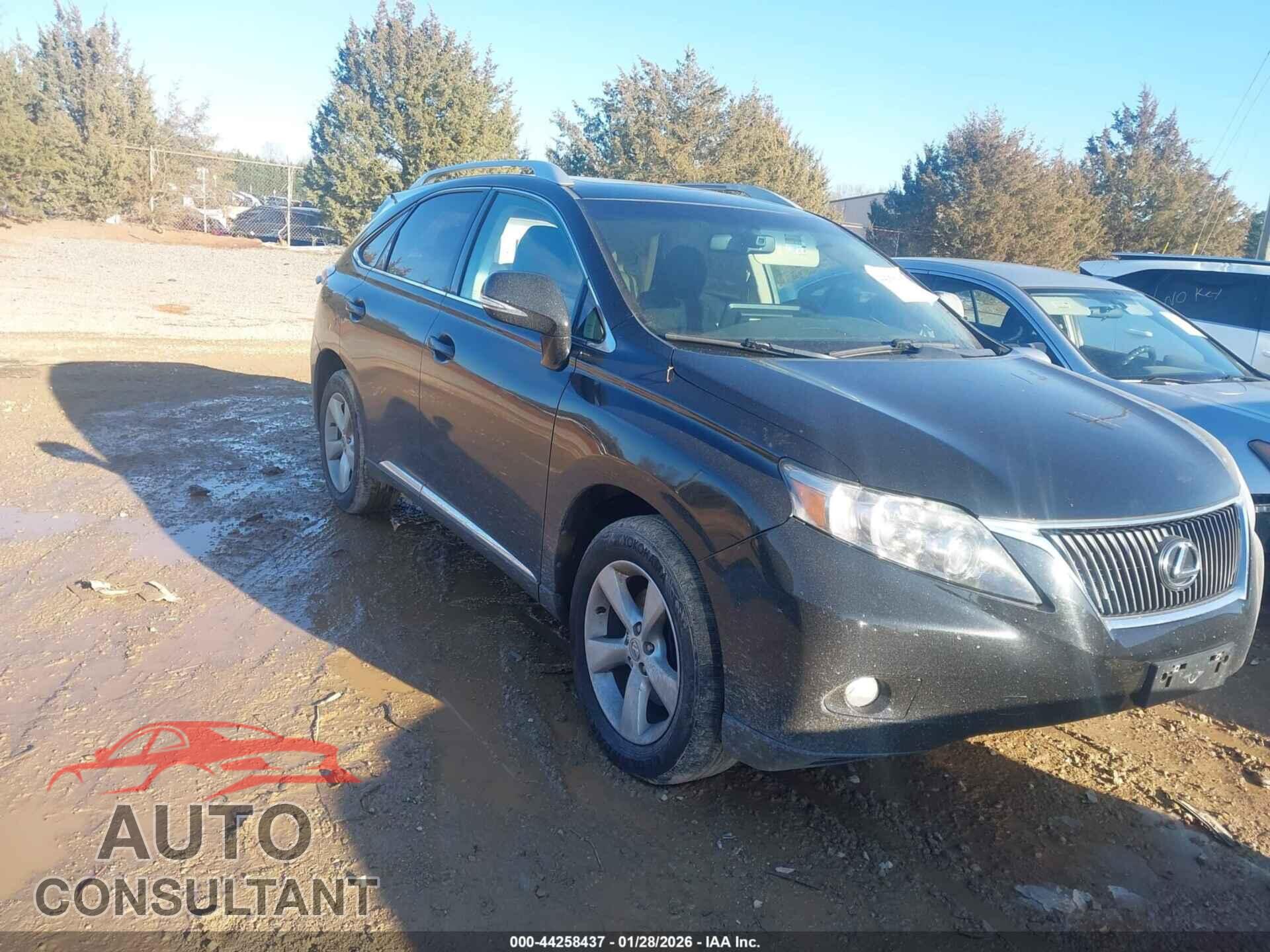 LEXUS RX 350 2011 - 2T2BK1BA2BC101351