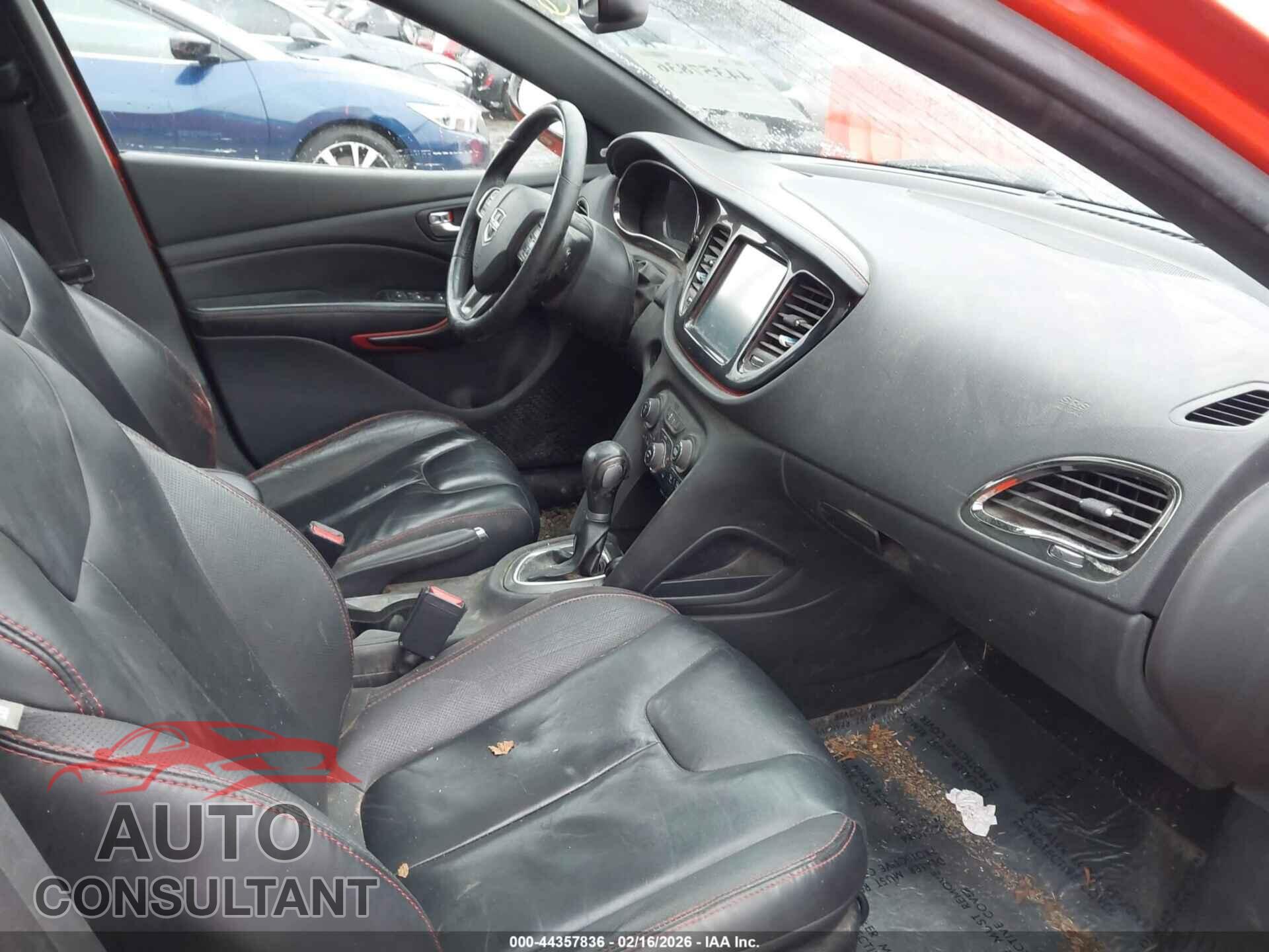 DODGE DART 2015 - 1C3CDFEB7FD266247