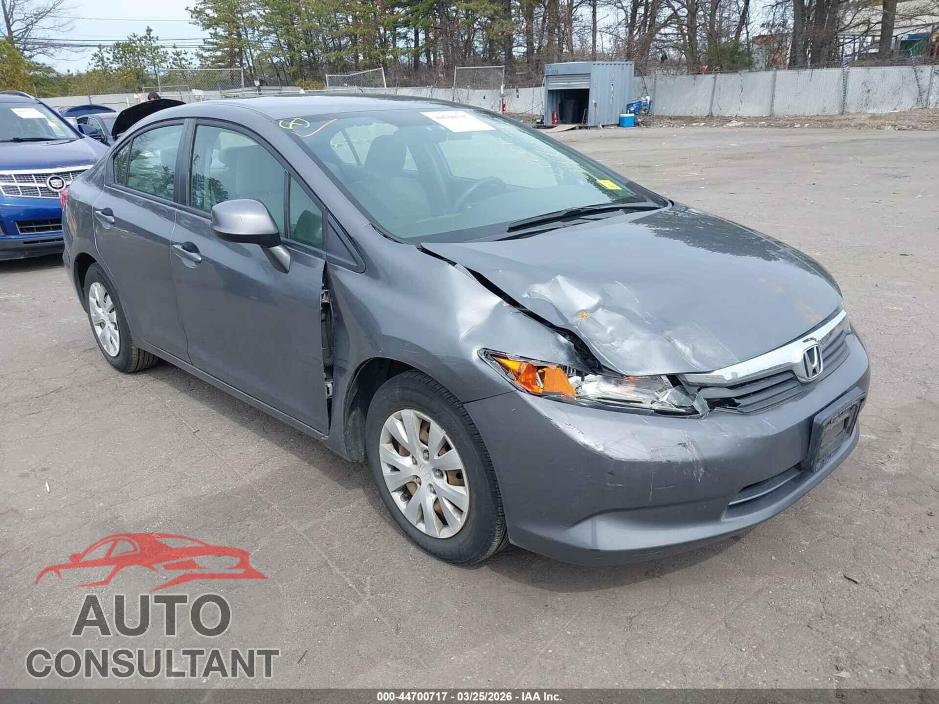HONDA CIVIC 2012 - 19XFB2F58CE310802