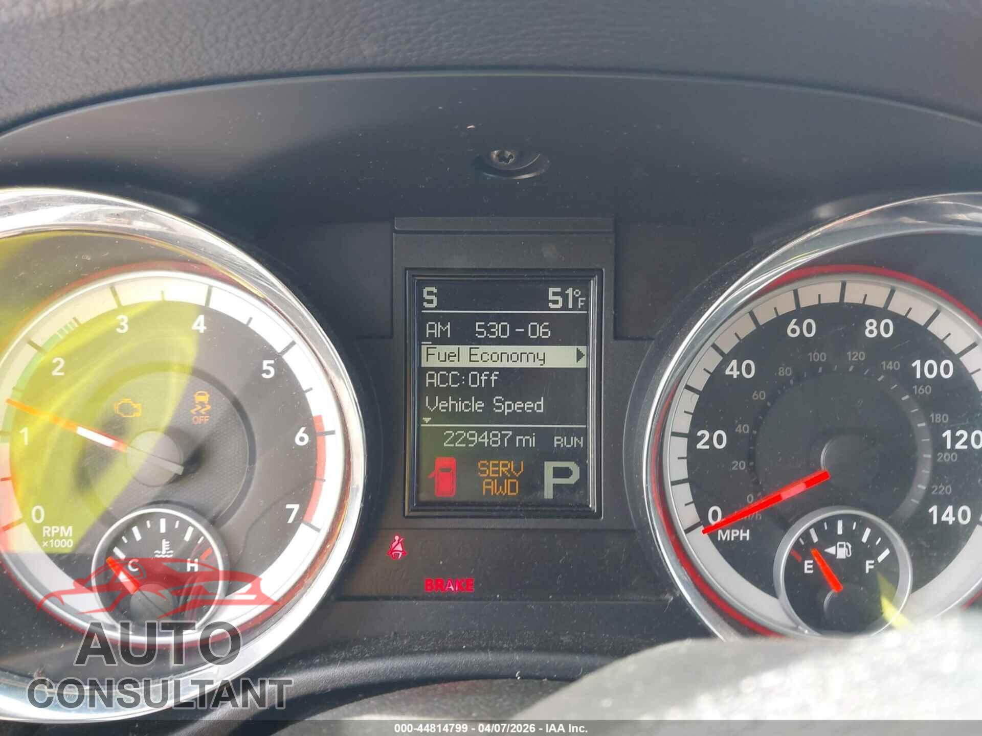 DODGE DURANGO 2011 - 1D4SE5GT3BC695649