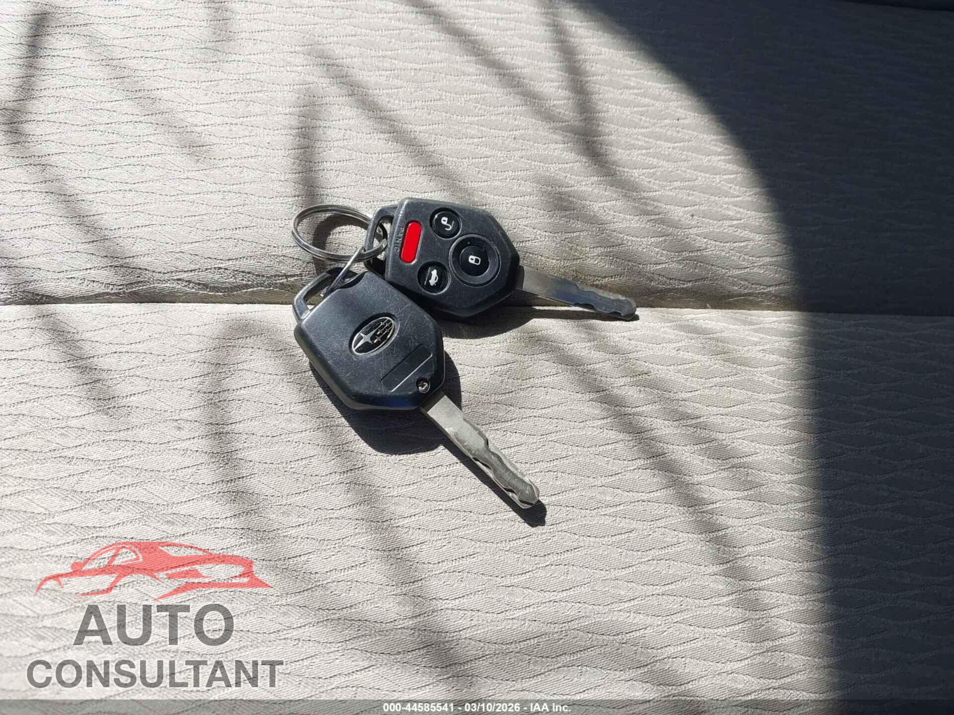 SUBARU OUTBACK 2012 - 4S4BRBAC4C1200702