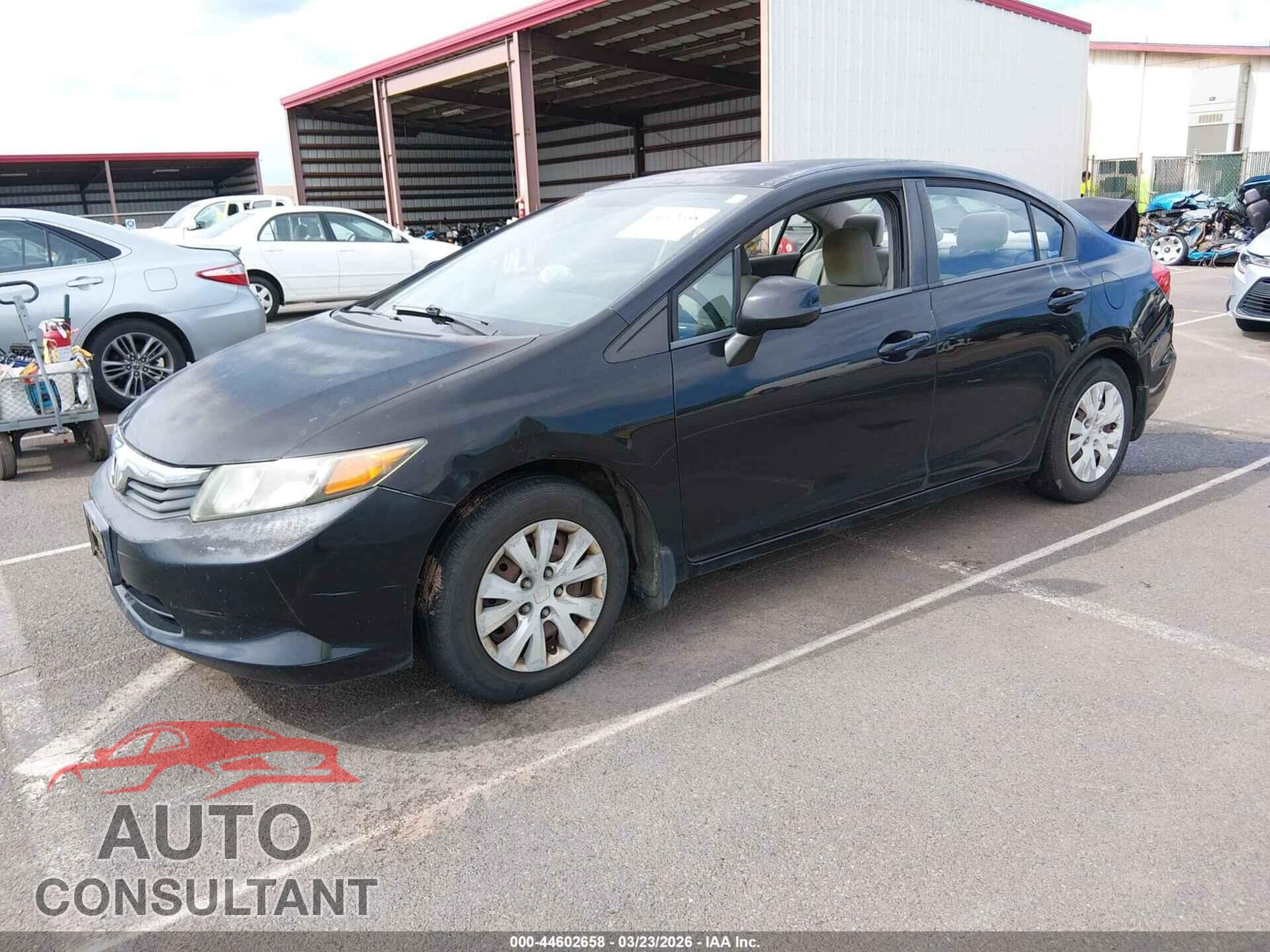HONDA CIVIC 2012 - 19XFB2F51CE043907