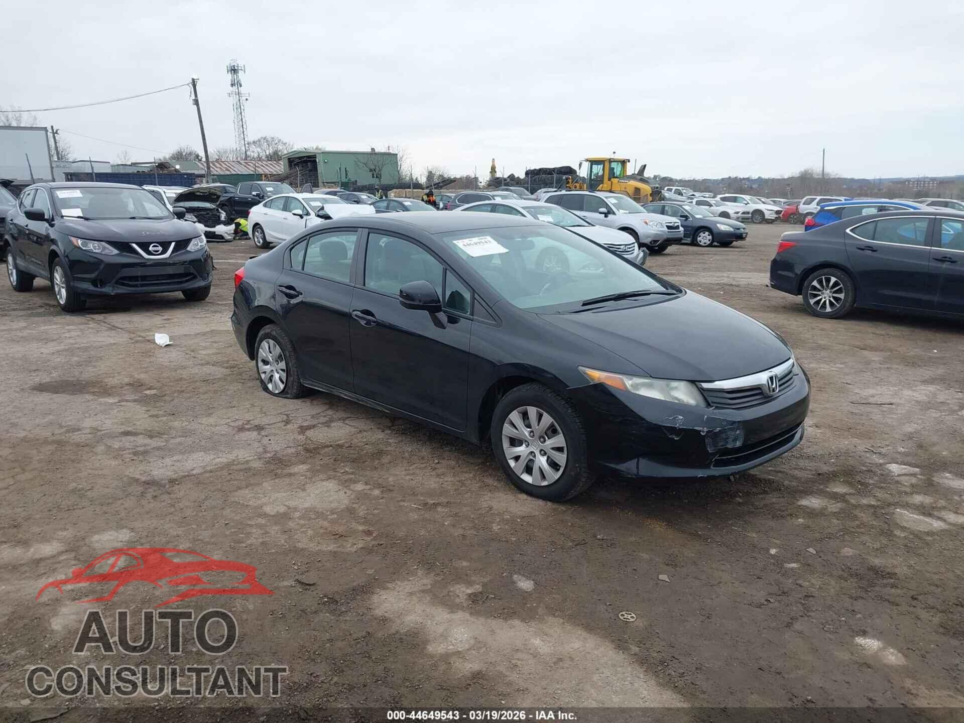 HONDA CIVIC 2012 - 19XFB2F54CE354747