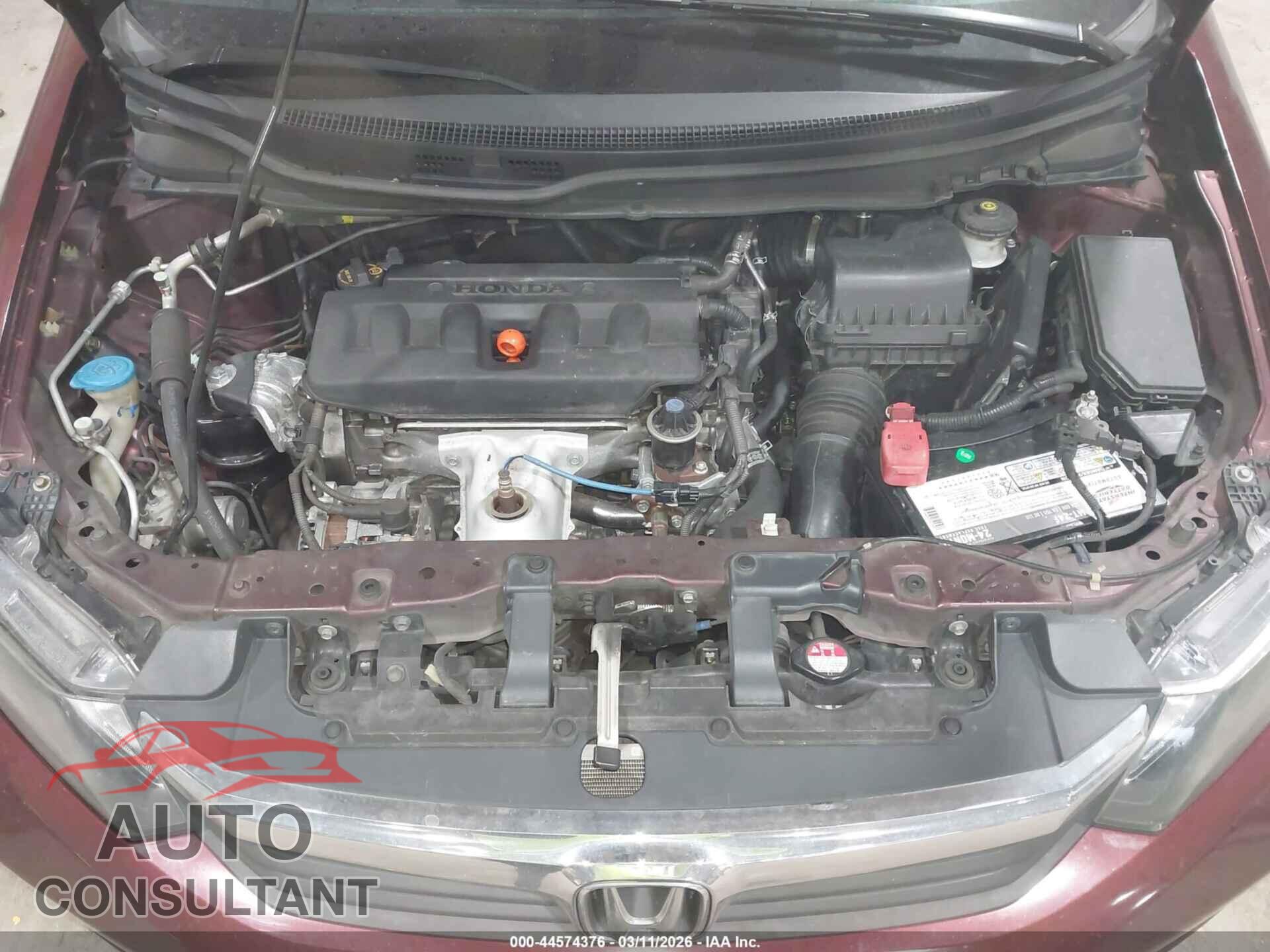 HONDA CIVIC 2012 - 19XFB2F55CE060791