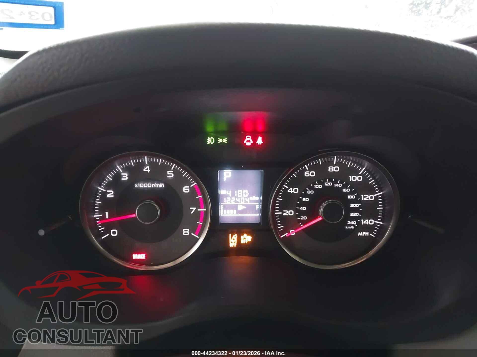 SUBARU FORESTER 2016 - JF2SJARC2GH481889