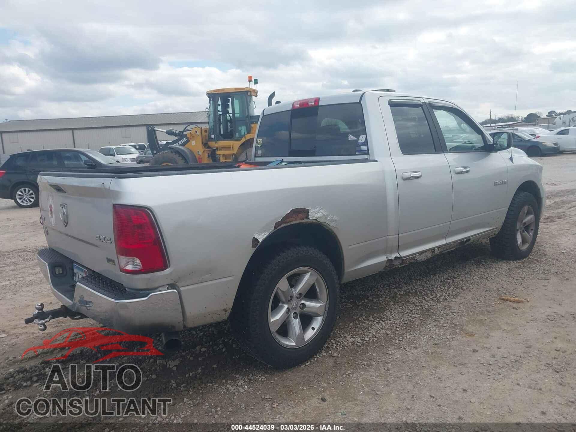 DODGE RAM 1500 2009 - 1D3HV18P39S807844